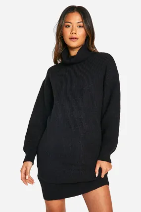 Knitted Turtleneck Dress