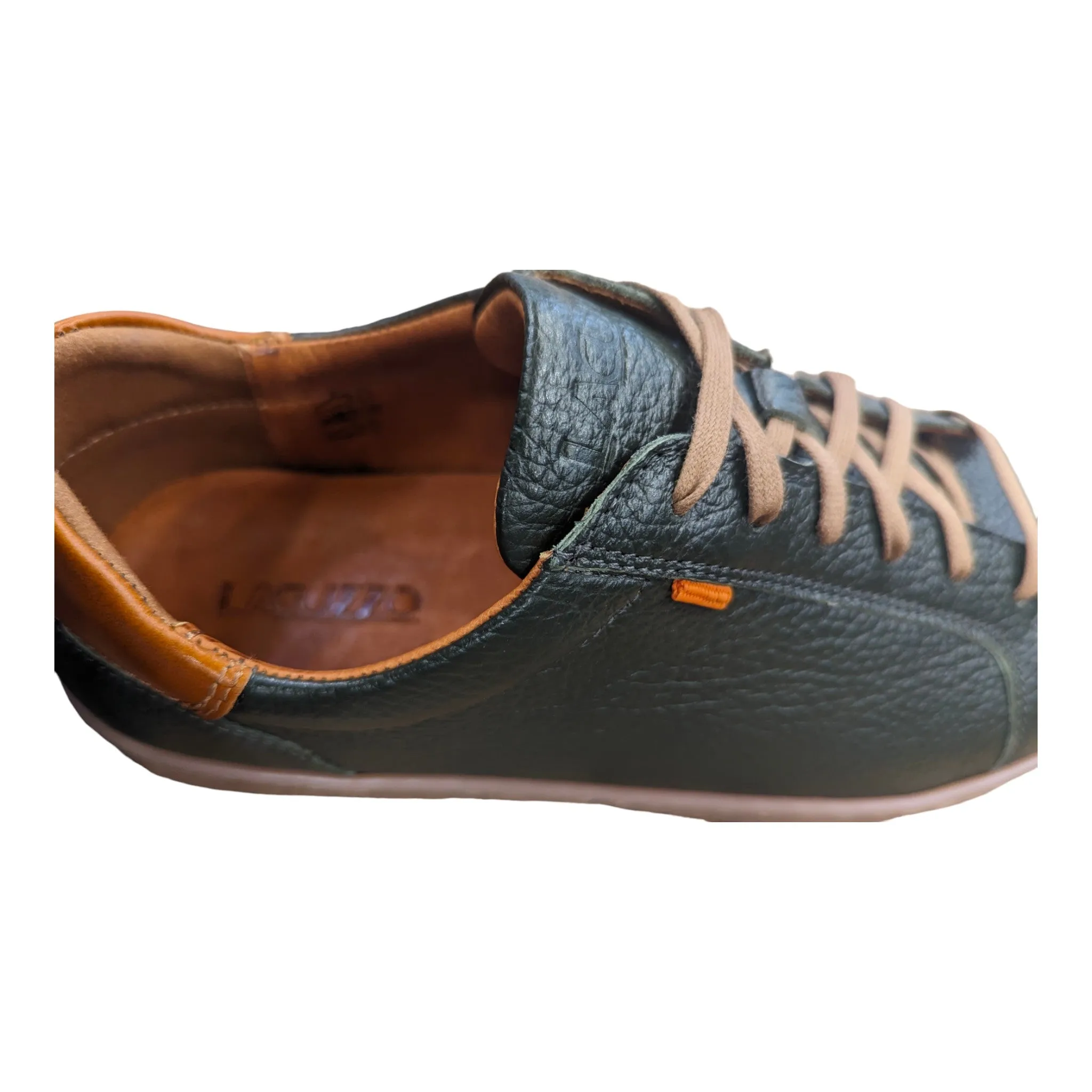 Lacuzzo Luxury Italian Leather Trainers 2964 Green