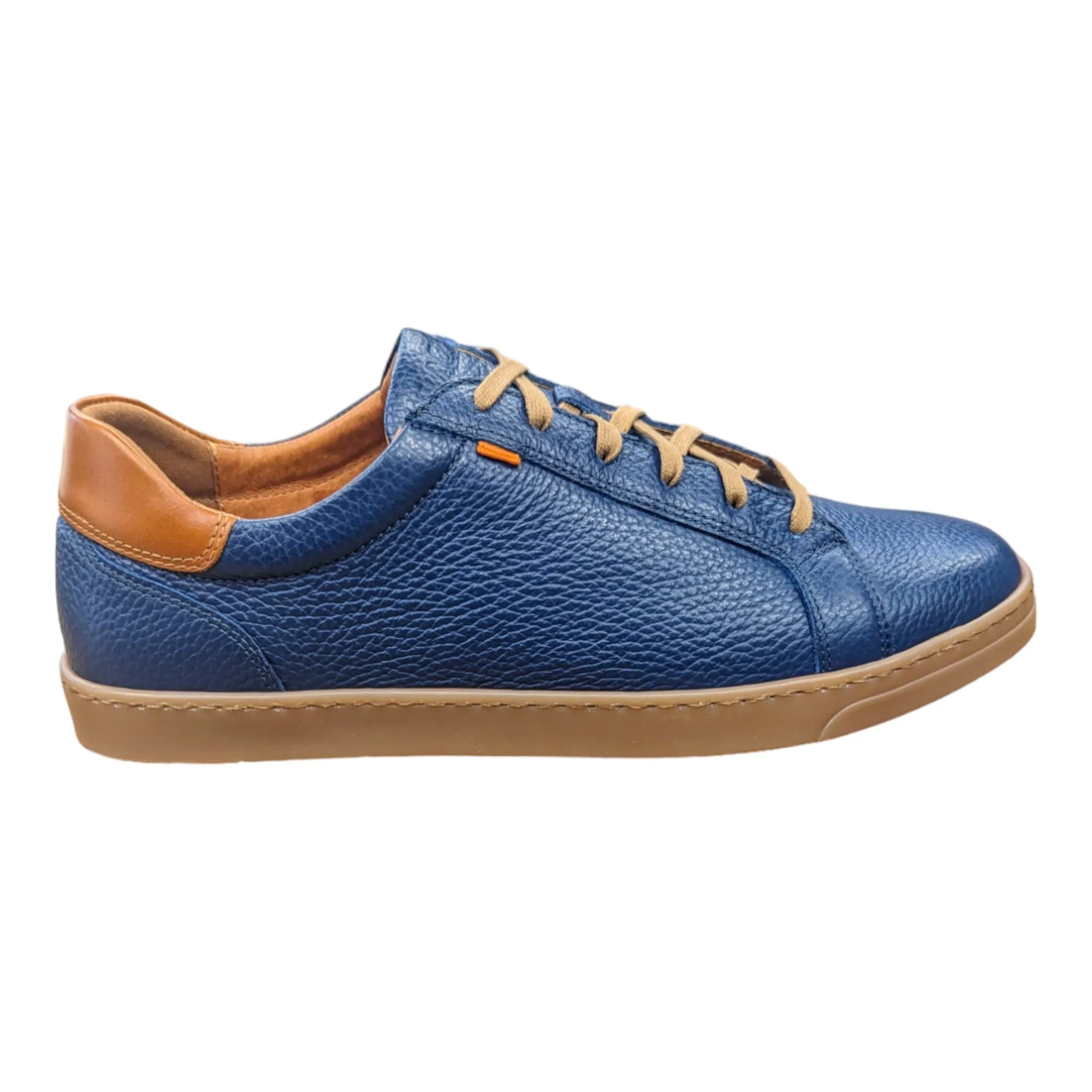 Lacuzzo Luxury Italian Leather Trainers 2964 Navy