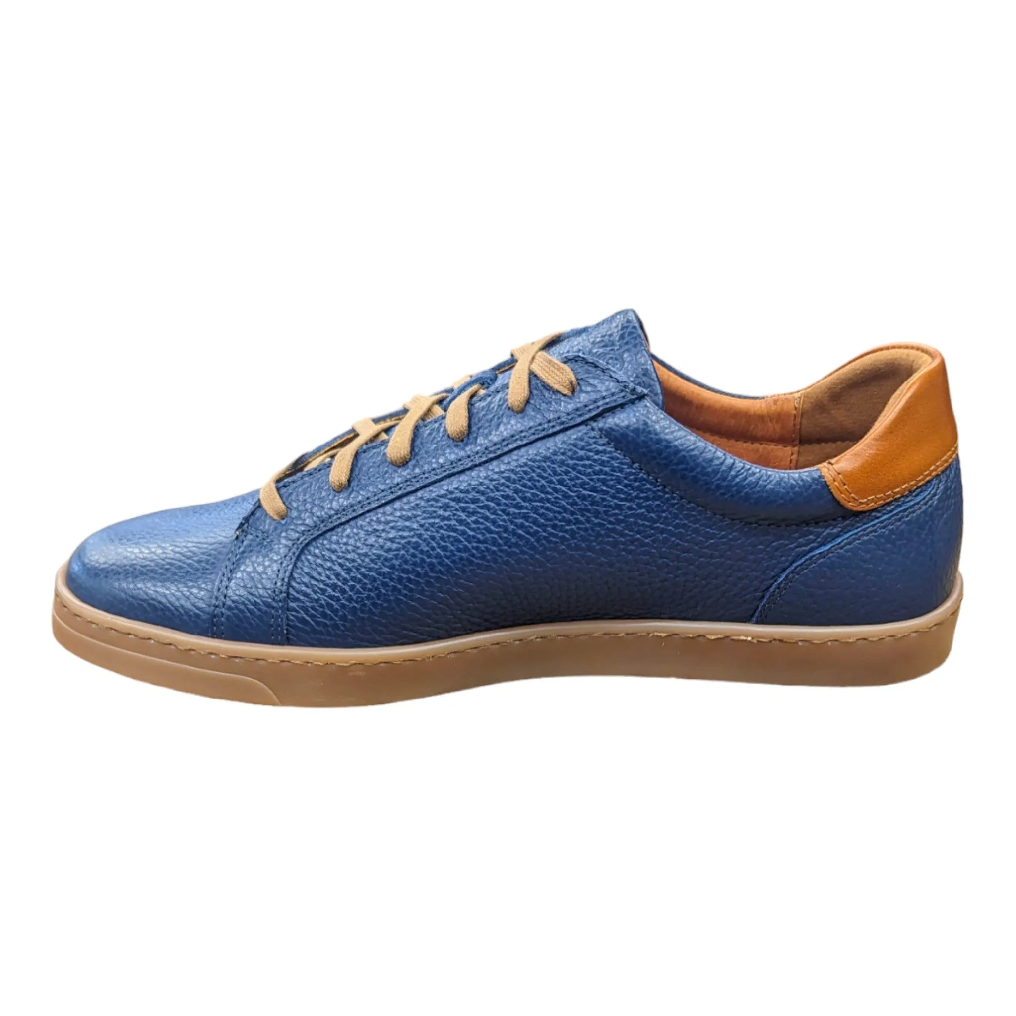 Lacuzzo Luxury Italian Leather Trainers 2964 Navy