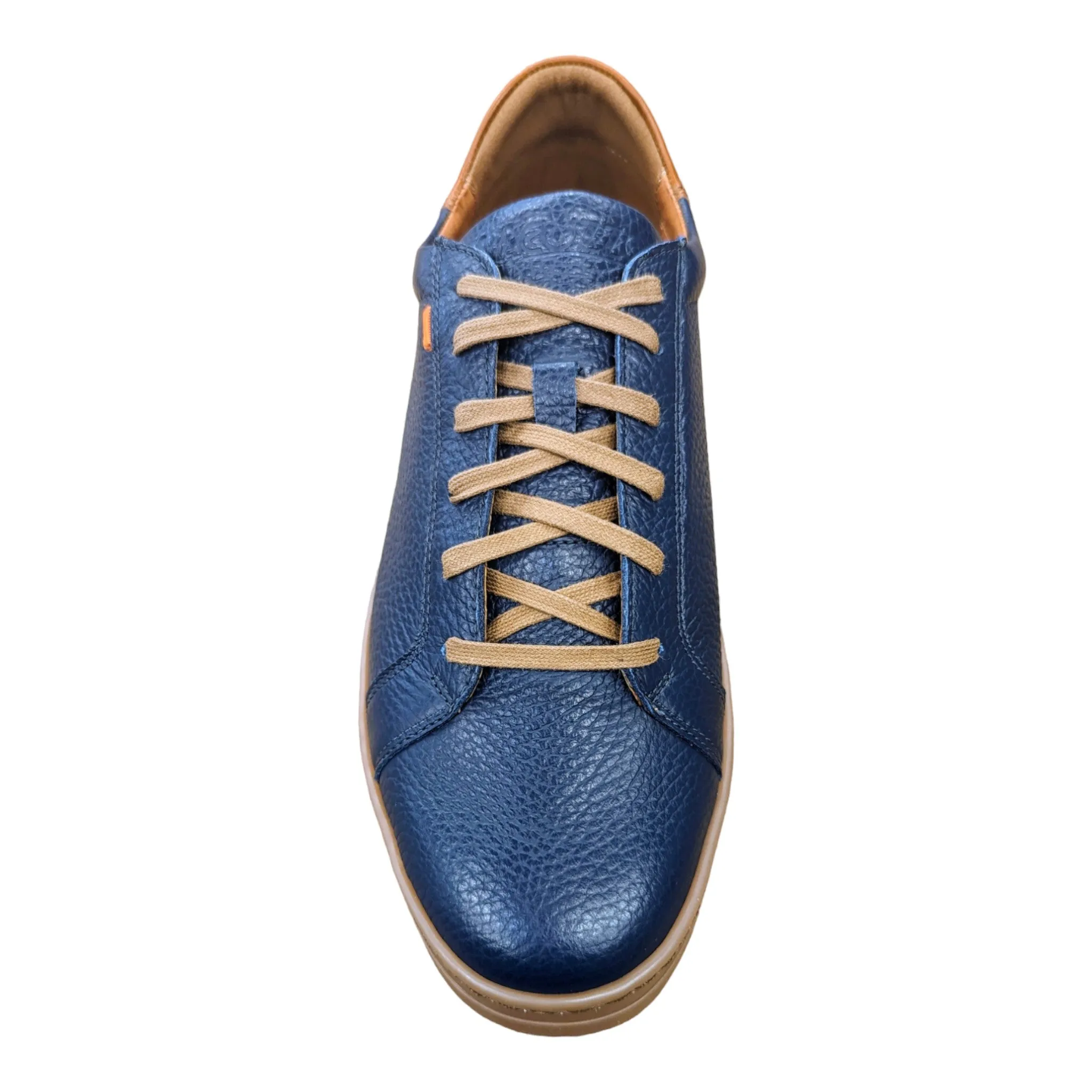 Lacuzzo Luxury Italian Leather Trainers 2964 Navy