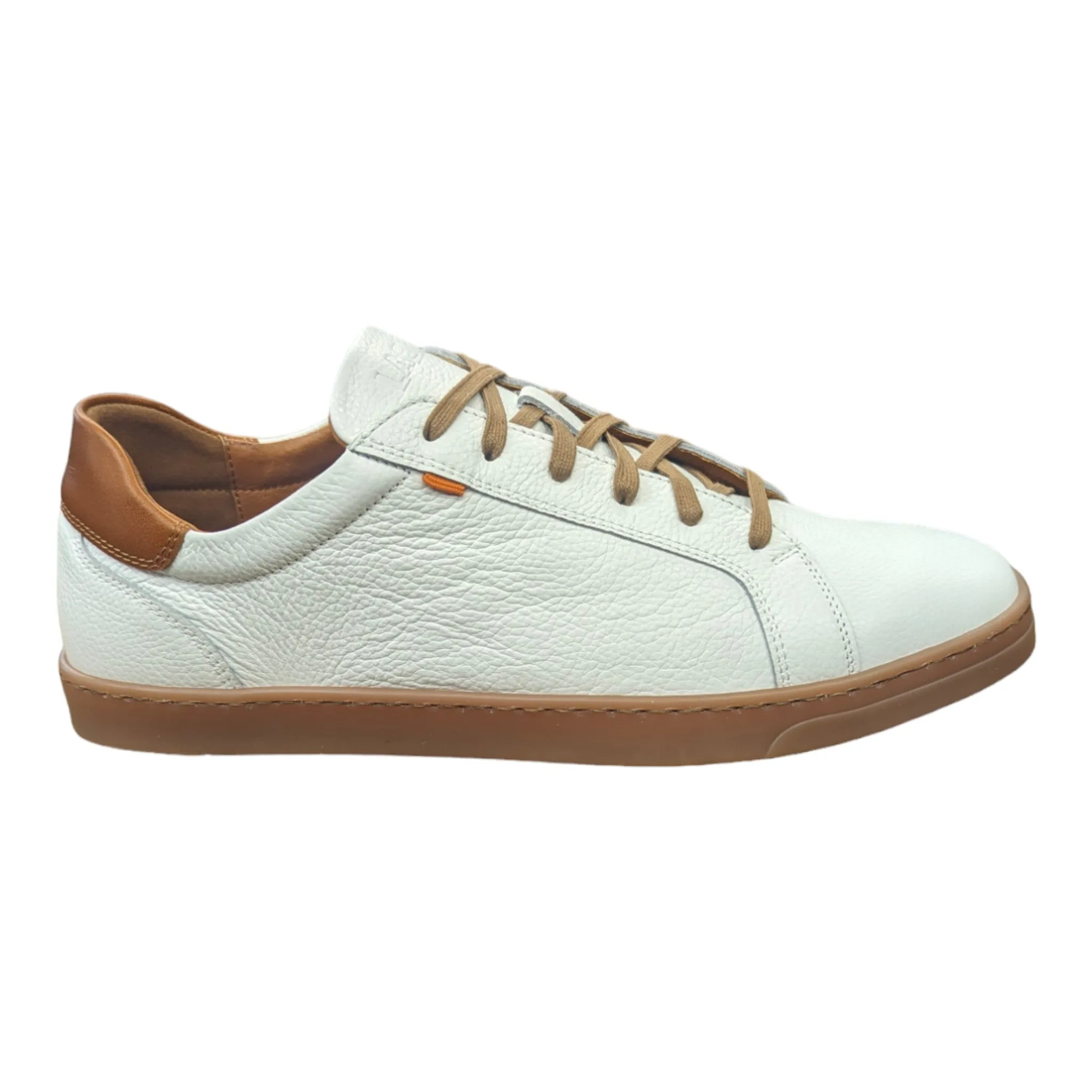 Lacuzzo Luxury Italian Leather Trainers 2964 White