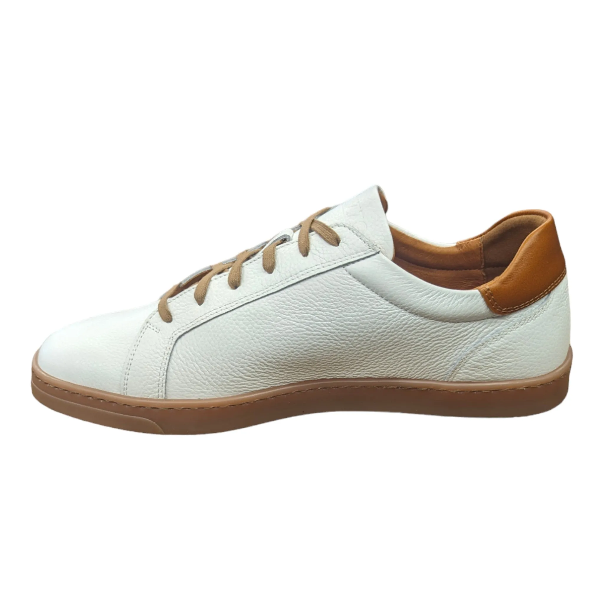 Lacuzzo Luxury Italian Leather Trainers 2964 White