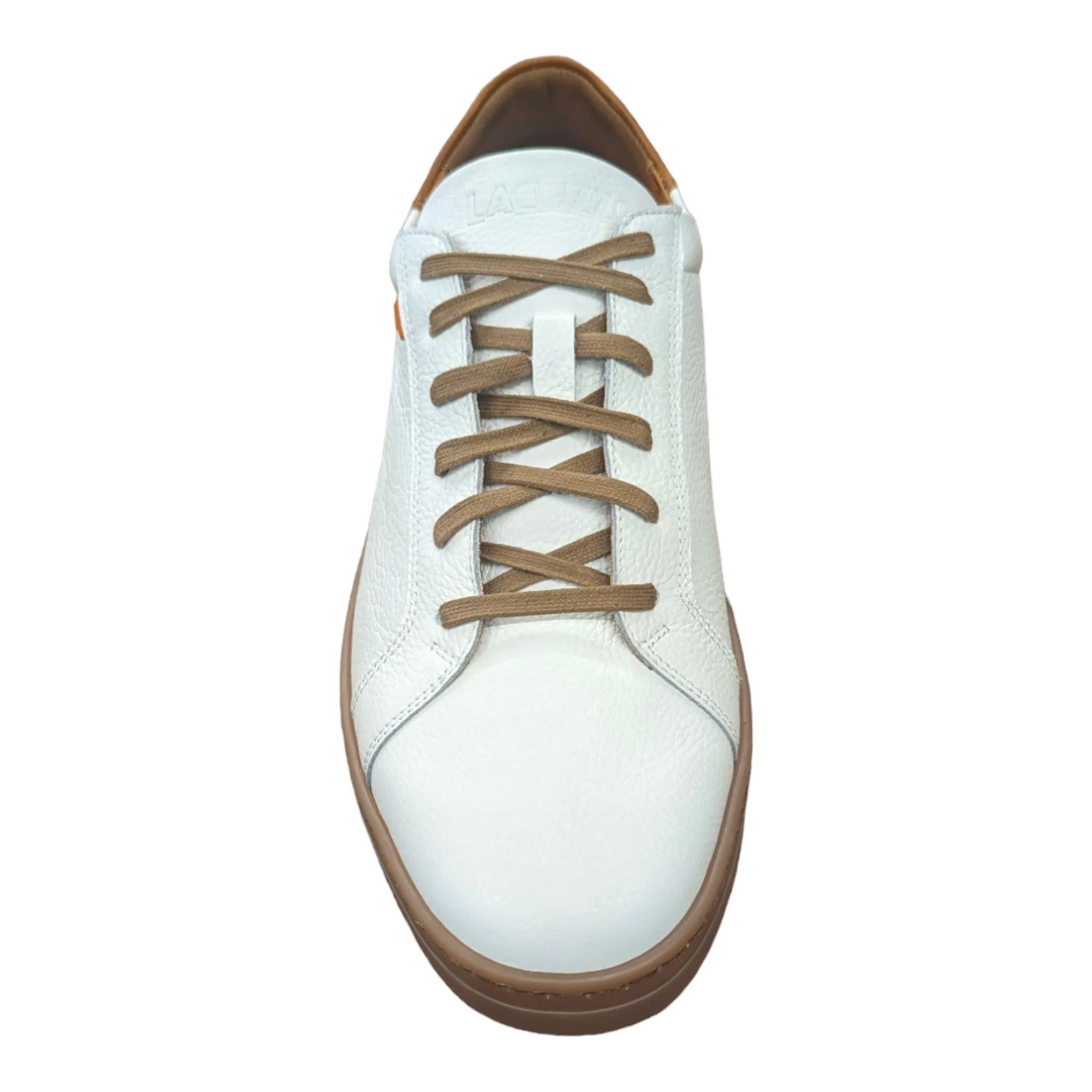 Lacuzzo Luxury Italian Leather Trainers 2964 White