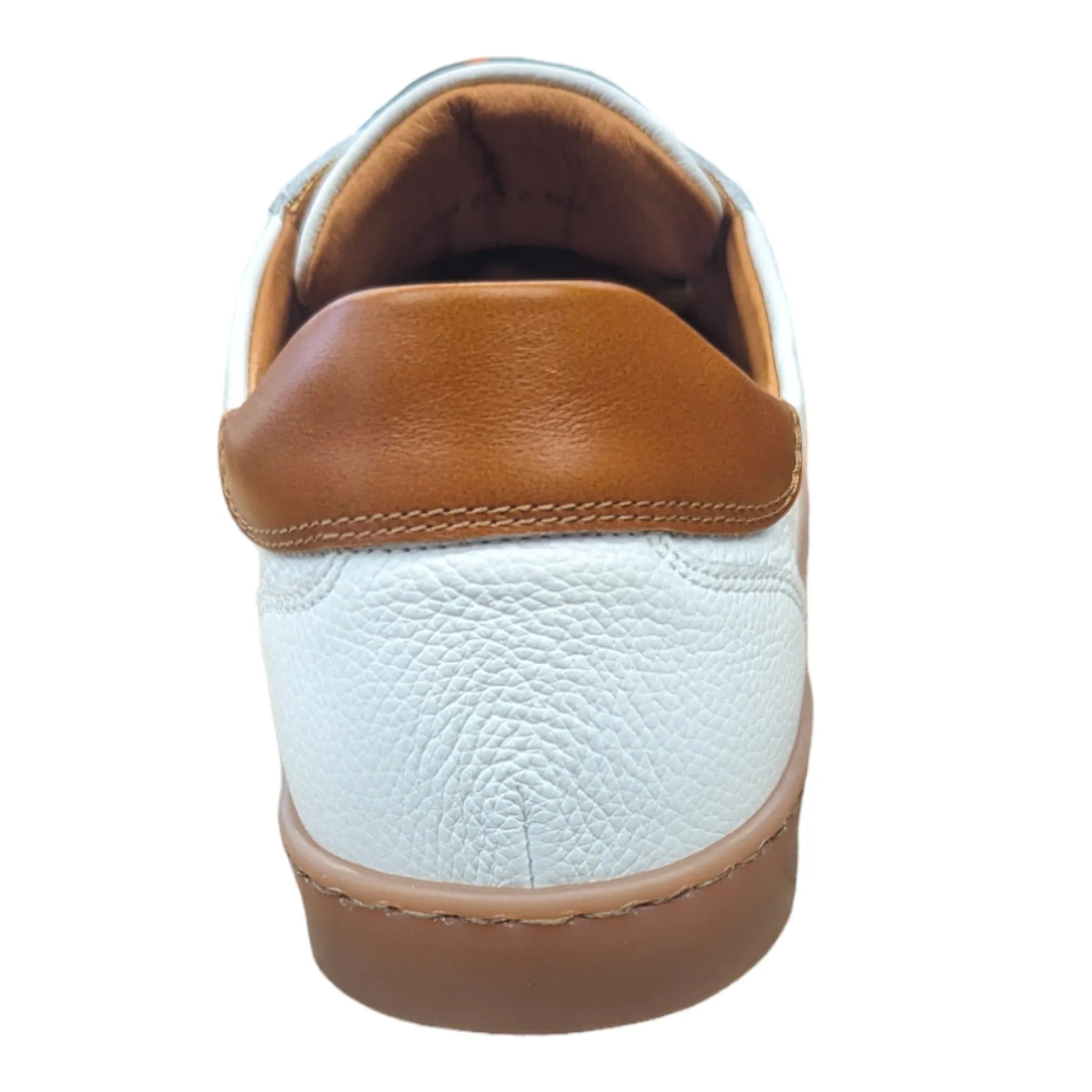 Lacuzzo Luxury Italian Leather Trainers 2964 White