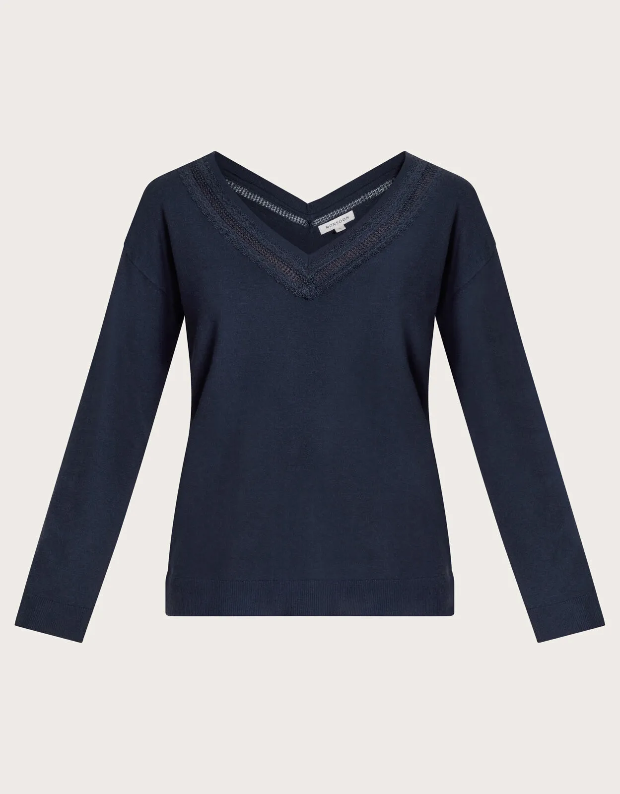 Leah Lace Jumper Blue