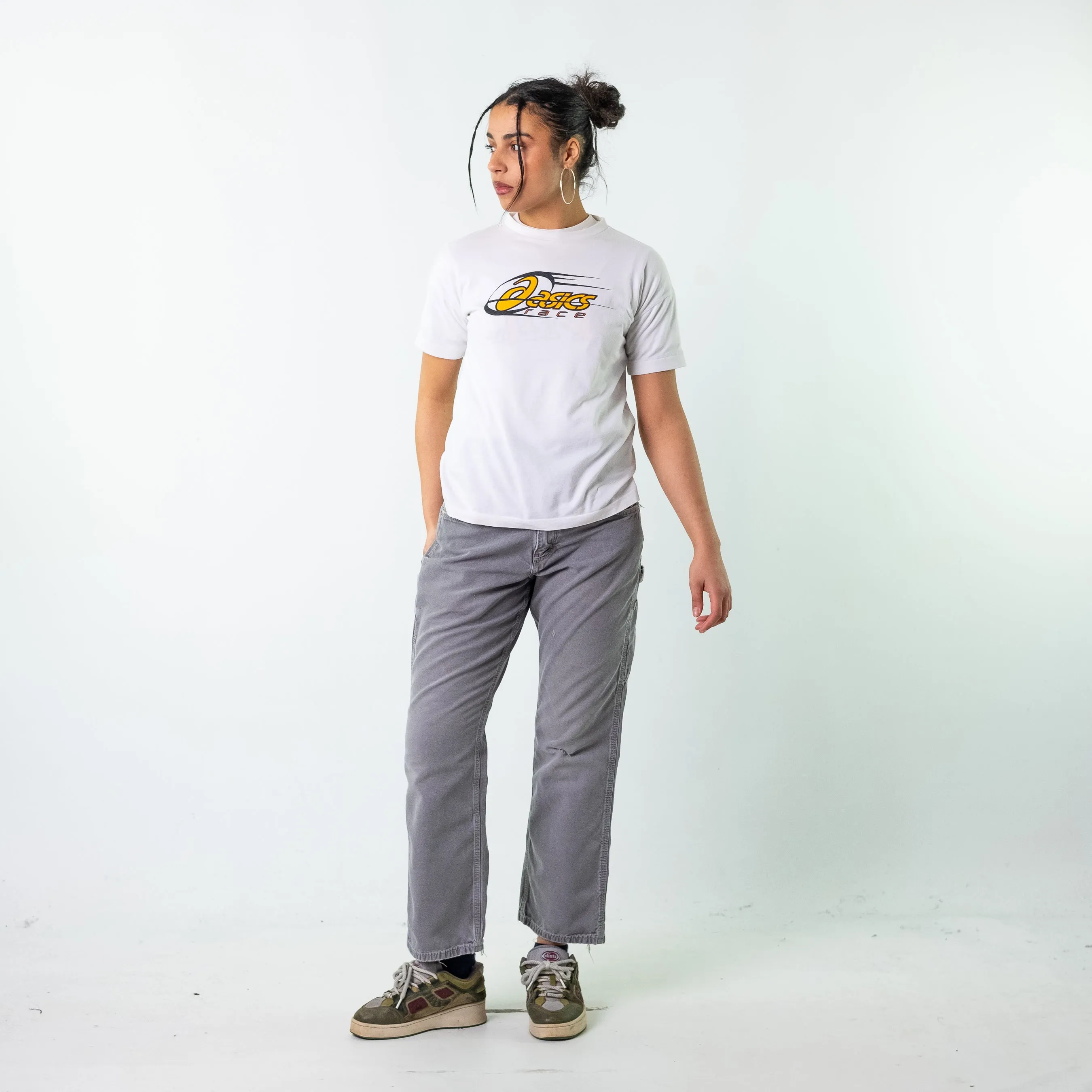 Light Grey 90s Carhartt  Cargo Skater Trousers Pants Jeans (32x30)