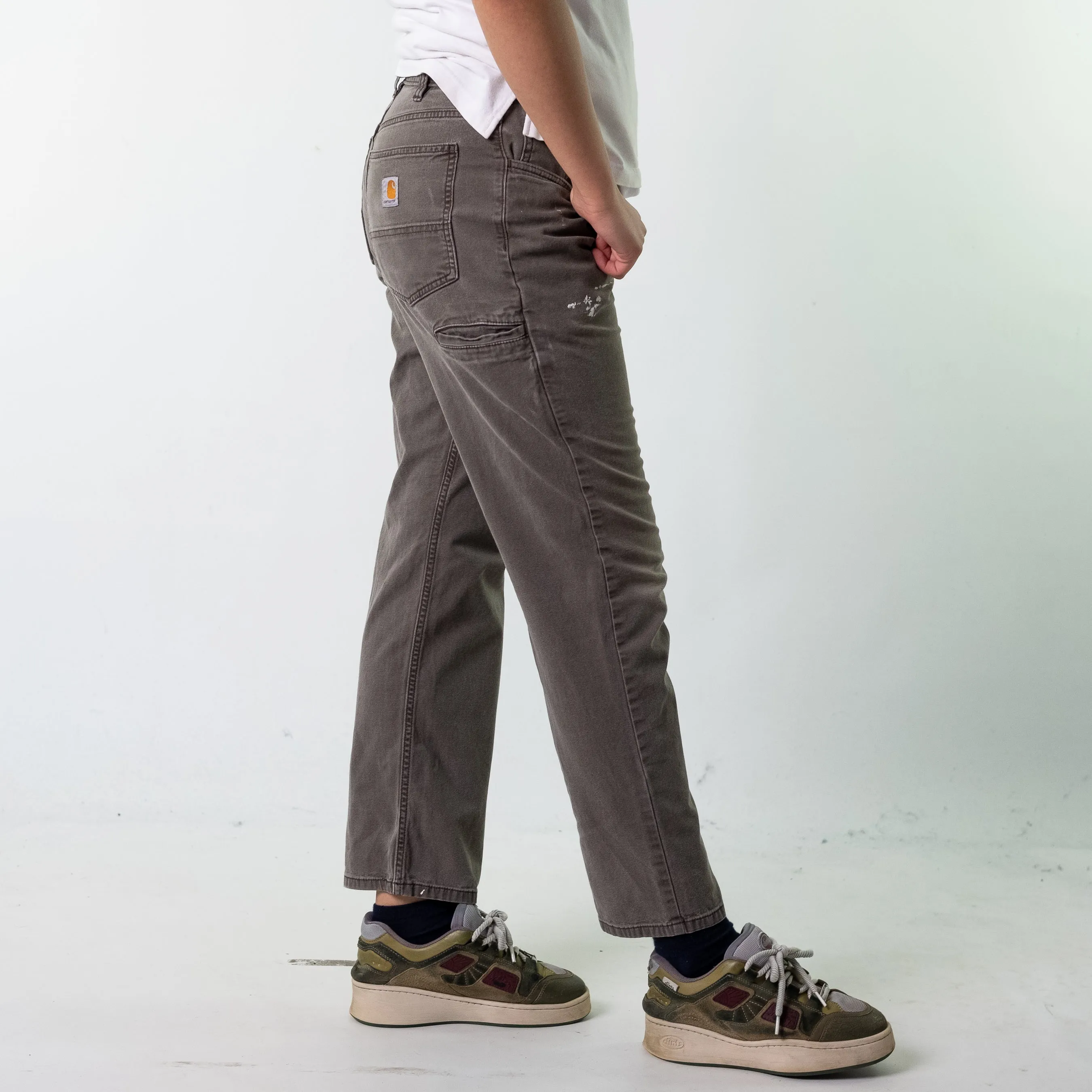 Light Grey 90s Carhartt  Cargo Skater Trousers Pants Jeans (32x32)