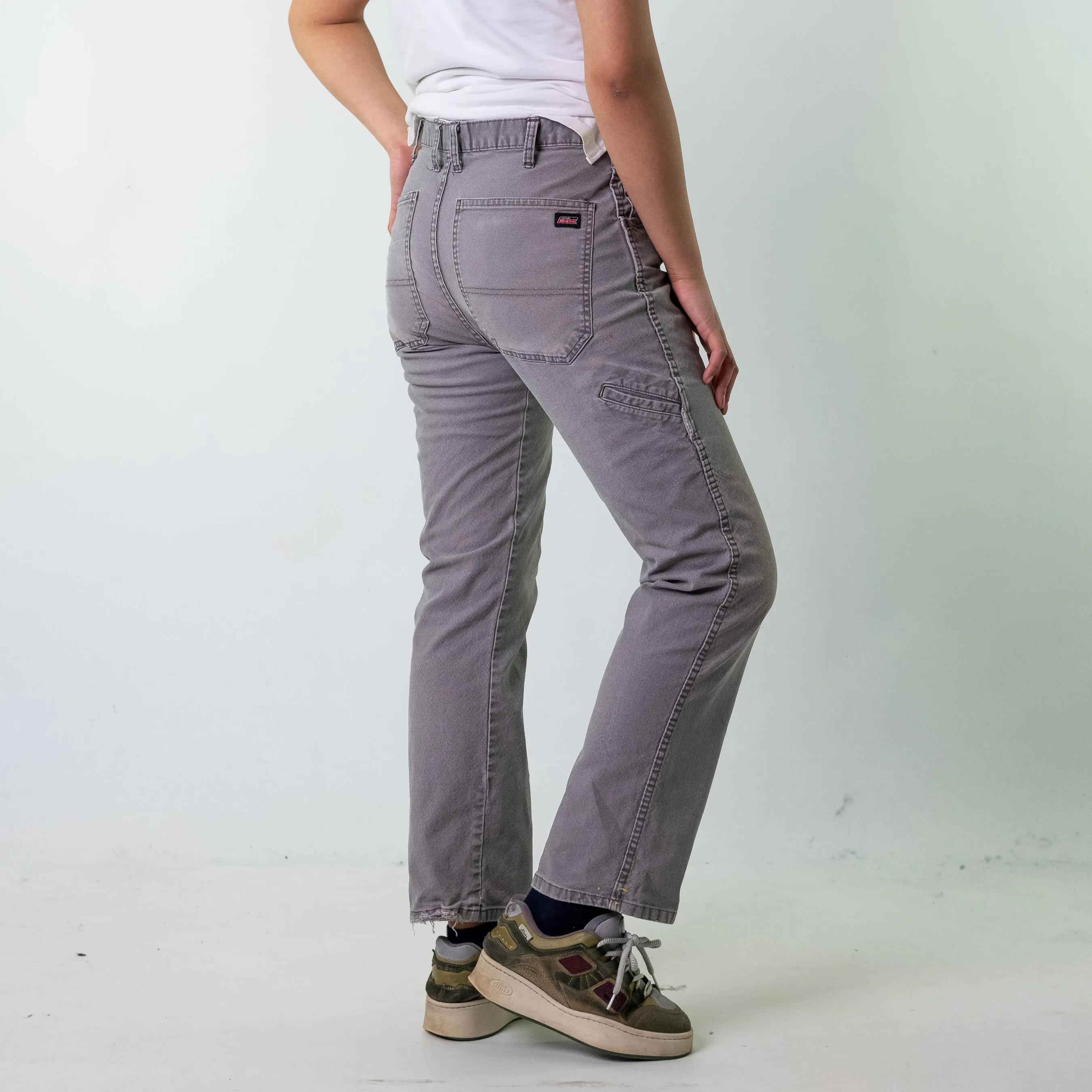 Light Grey 90s Dickies  Cargo Skater Trousers Pants Jeans (32x32)