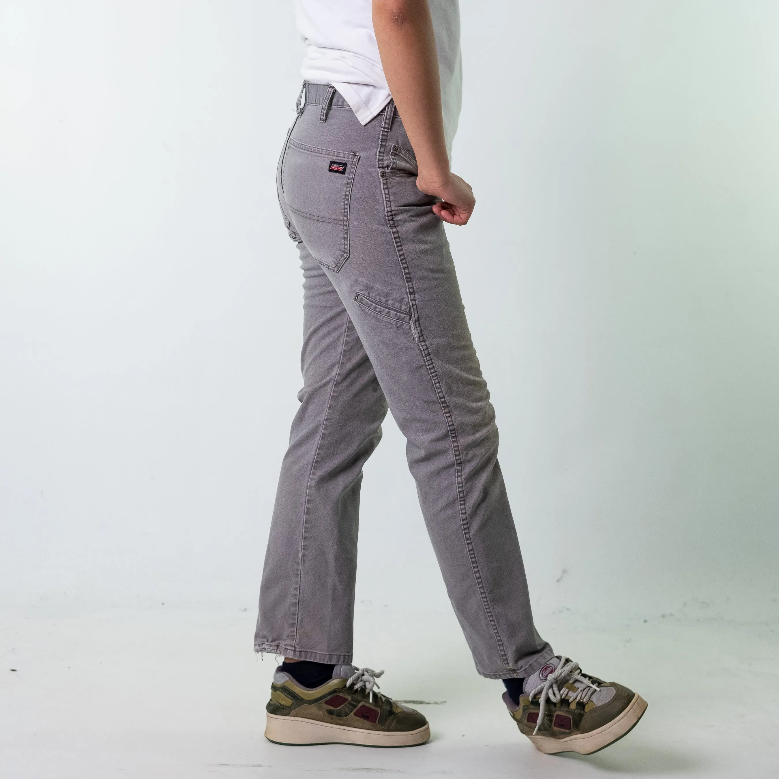 Light Grey 90s Dickies  Cargo Skater Trousers Pants Jeans (32x32)