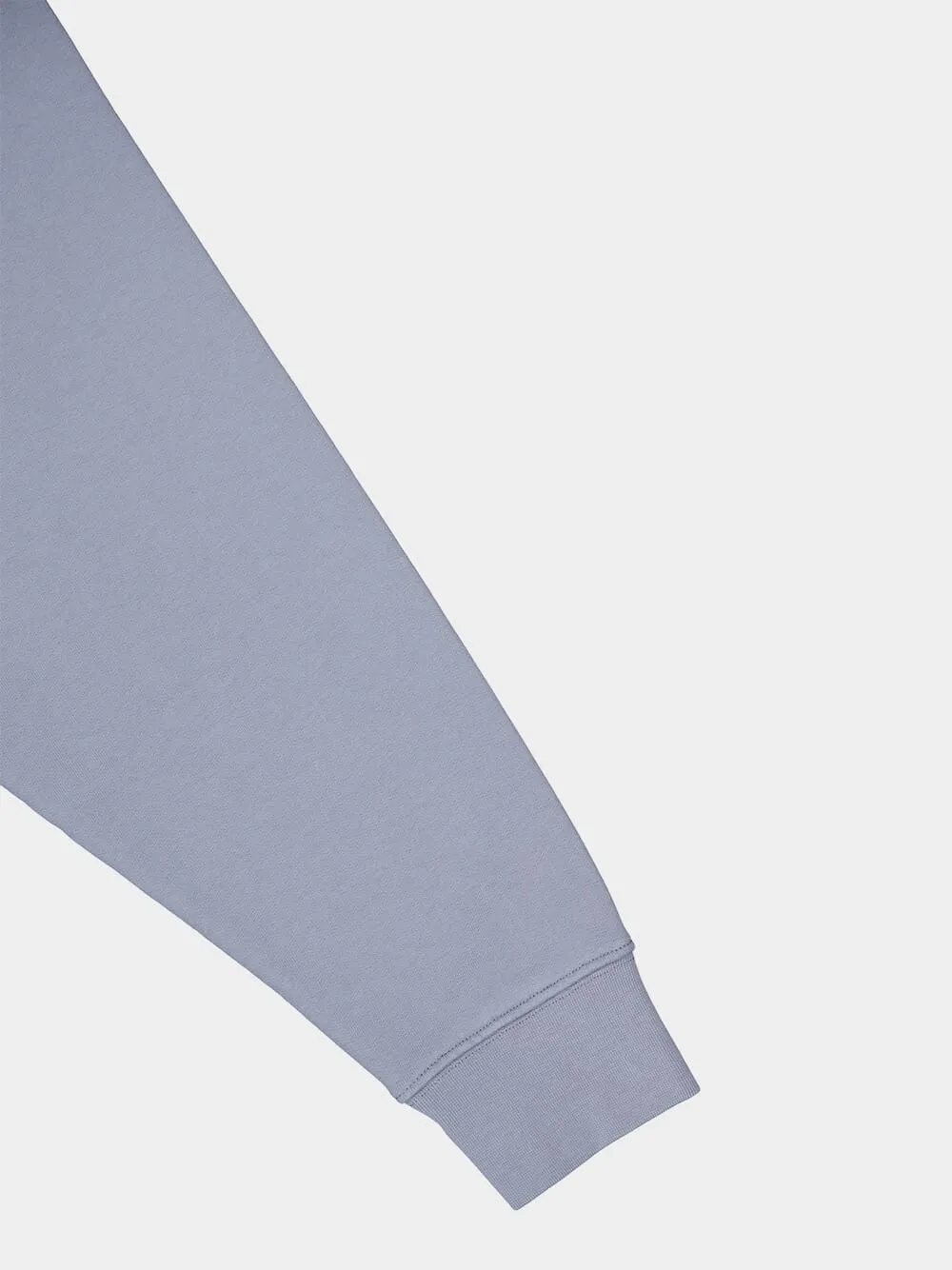 Light Grey Neck Logo Hoodie