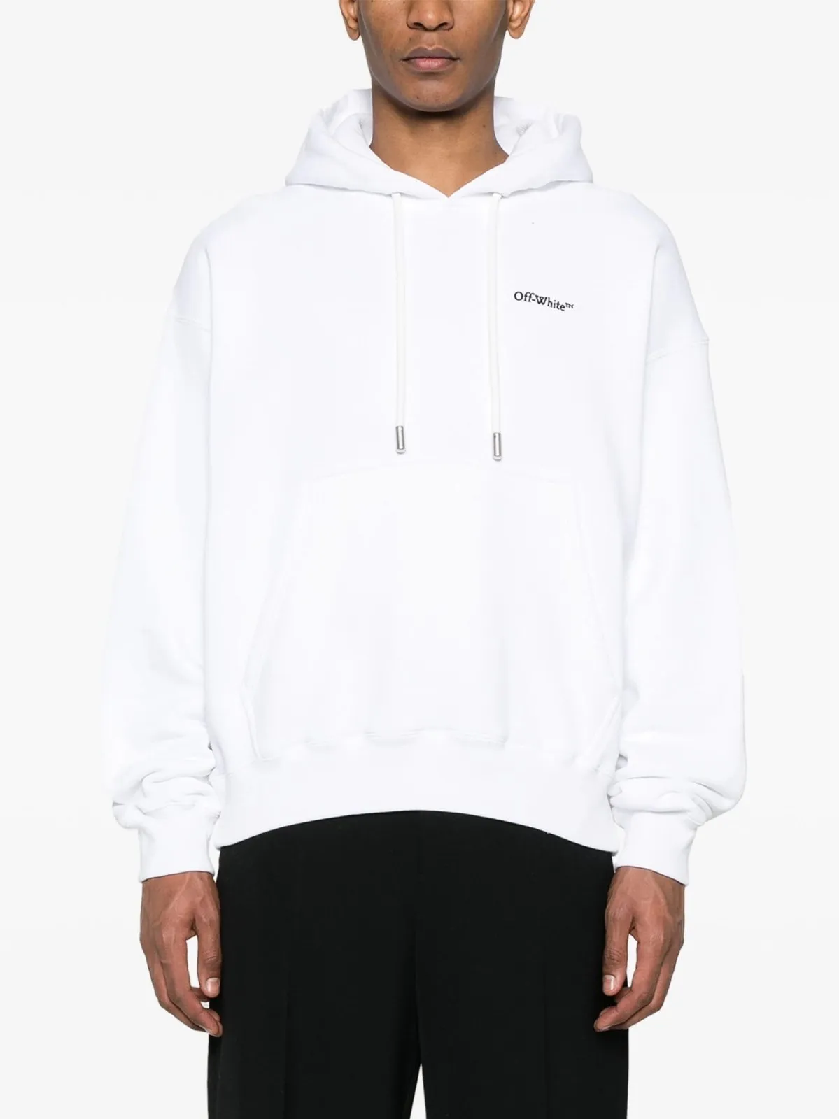 Logo Embroidered Cotton Hoodie