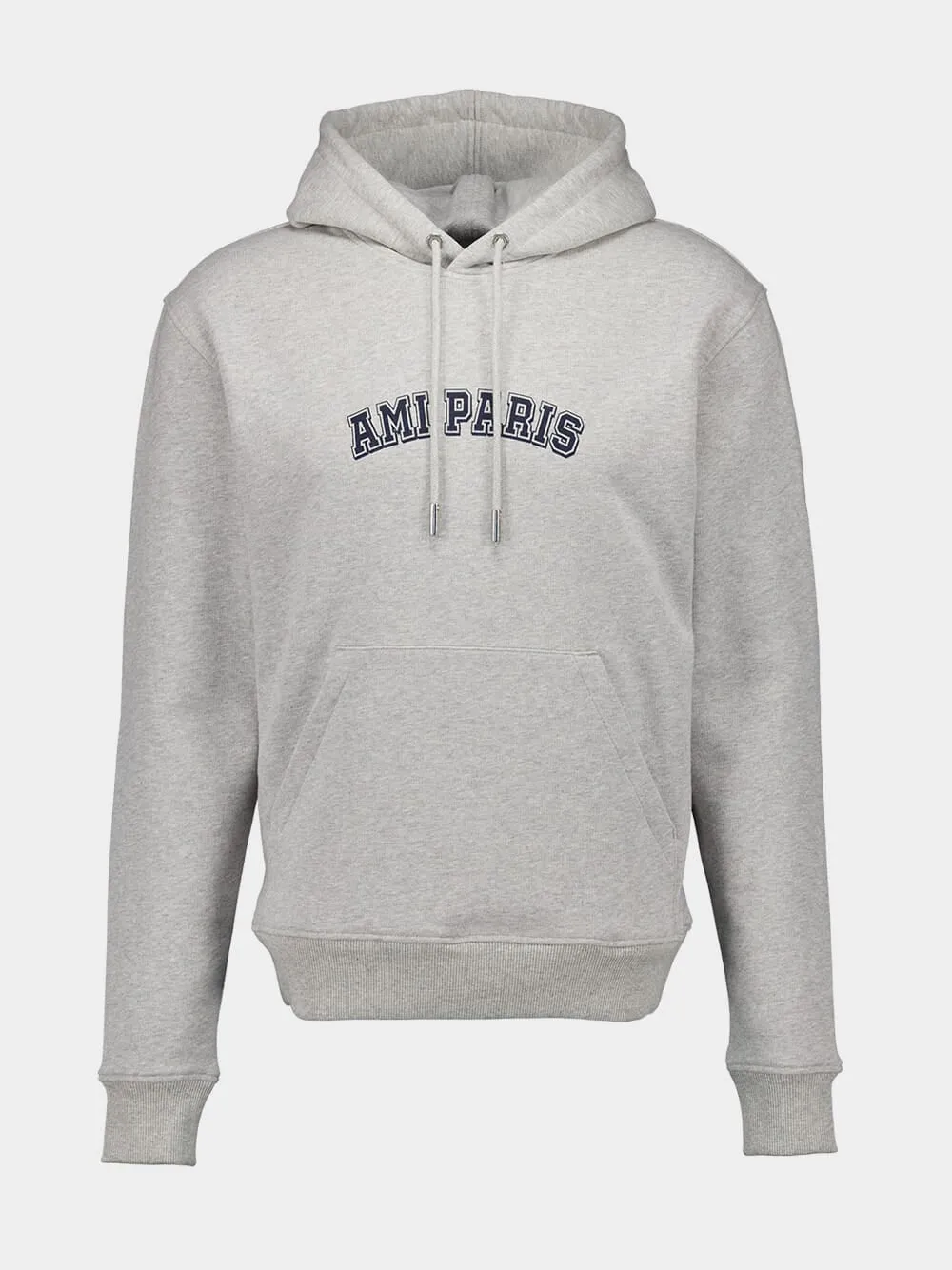 Logo Print Grey Hoodie