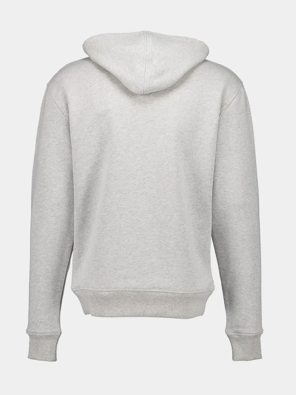 Logo Print Grey Hoodie