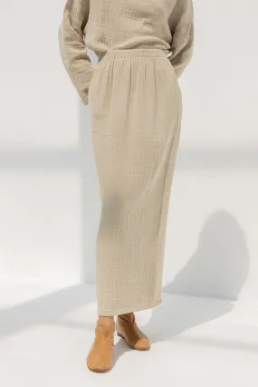 Long Skirt - Natural