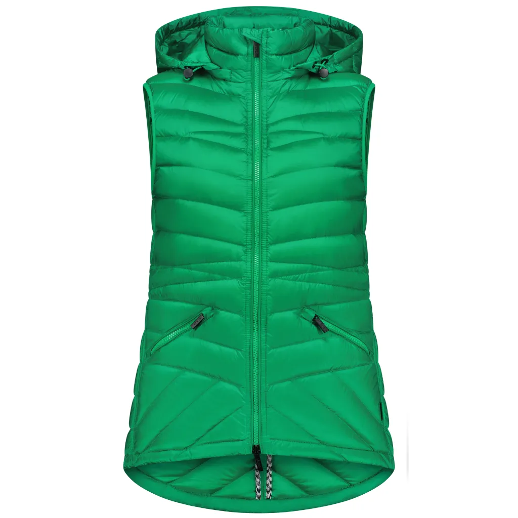 Mary-Claire - Women's Packable Down Vest || Emerald