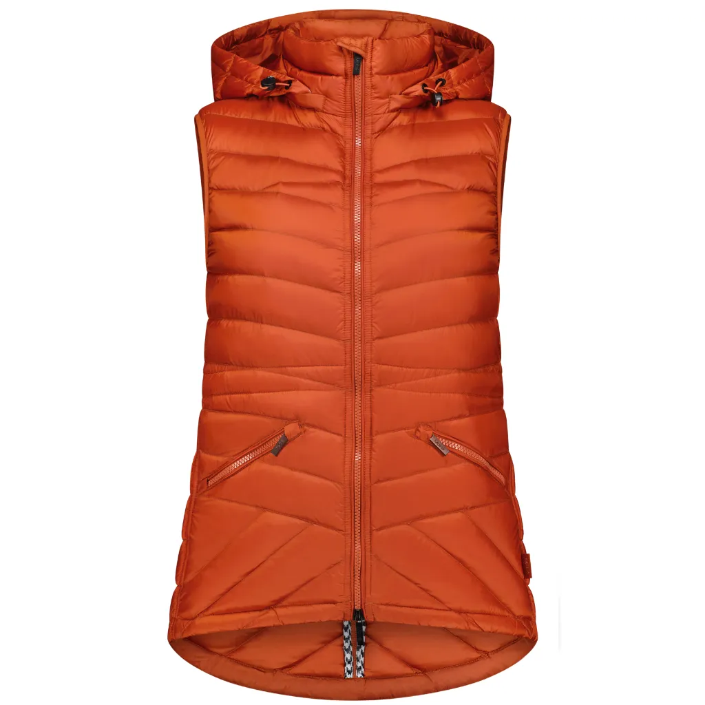 Mary-Claire - Women's Packable Down Vest || Intense Rust