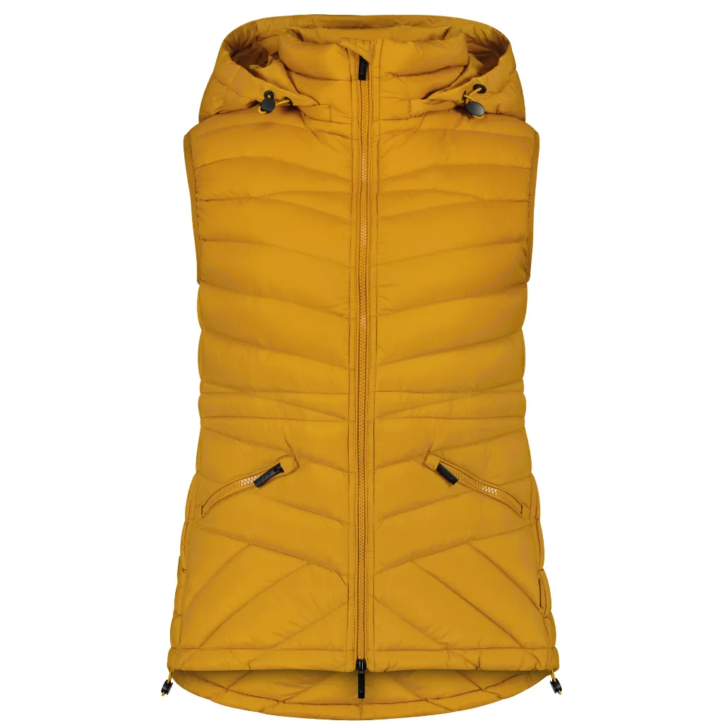 Mary-Claire - Women's Packable Down Vest - Apricot Crush