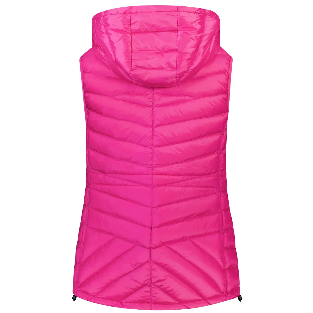 Mary-Claire - Women's Packable Down Vest - Hot Pink