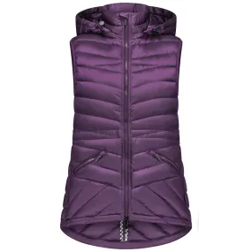 Mary-Claire - Women's Packable Down Vest - Midnight Plum