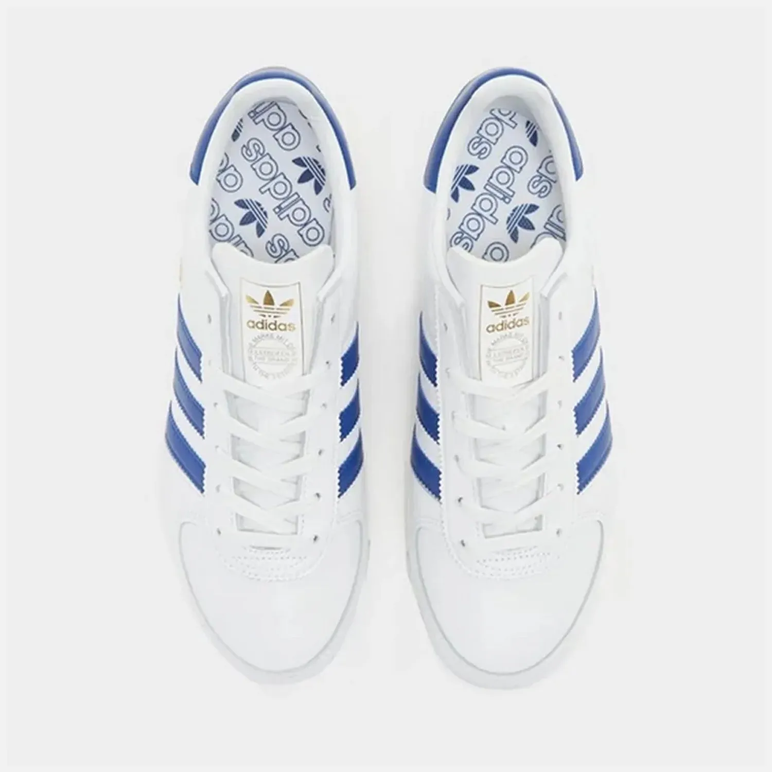 Men's Adidas AS 520 White Leather Trainers