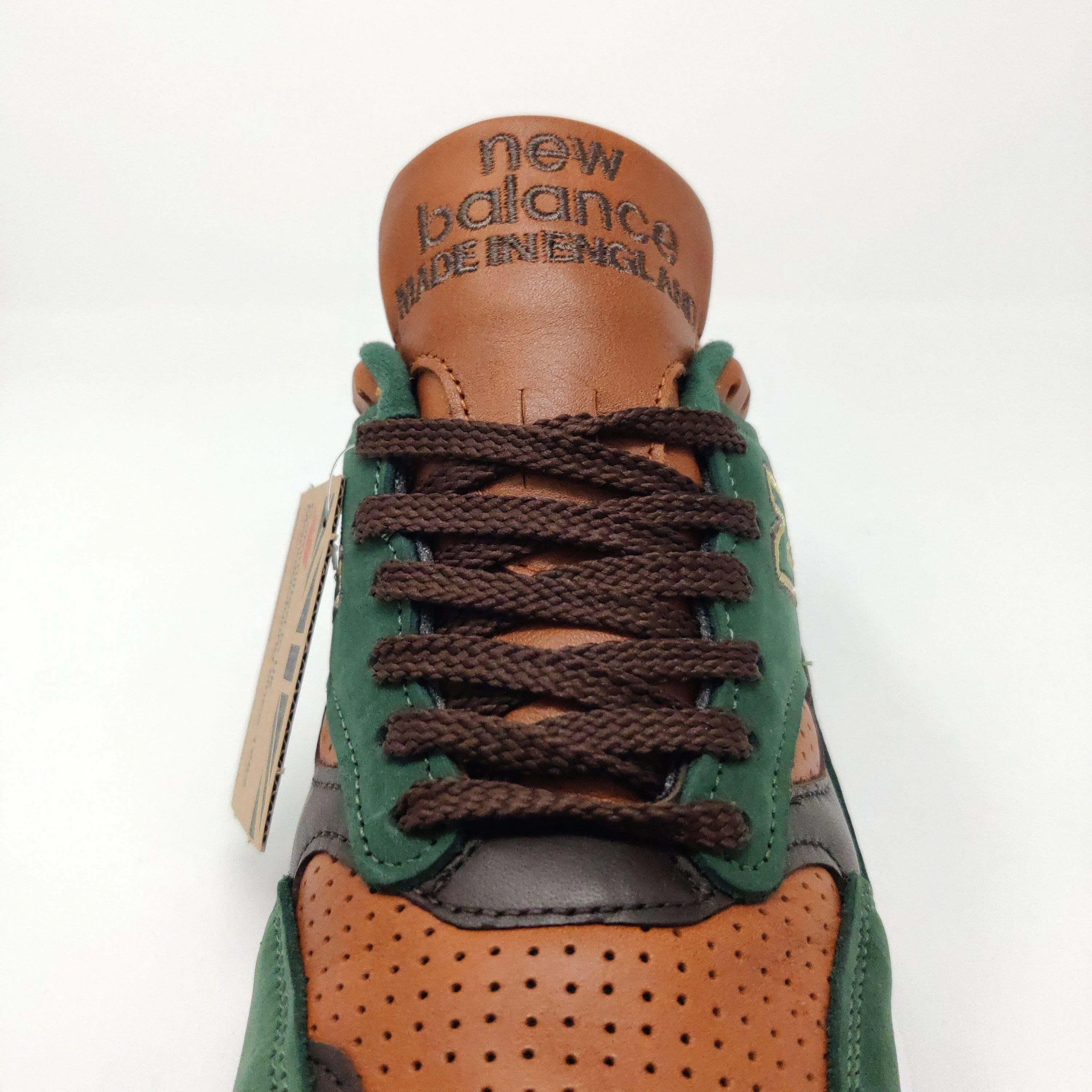 Men's New Balance 1500 GT Green Brown Suede Trainers