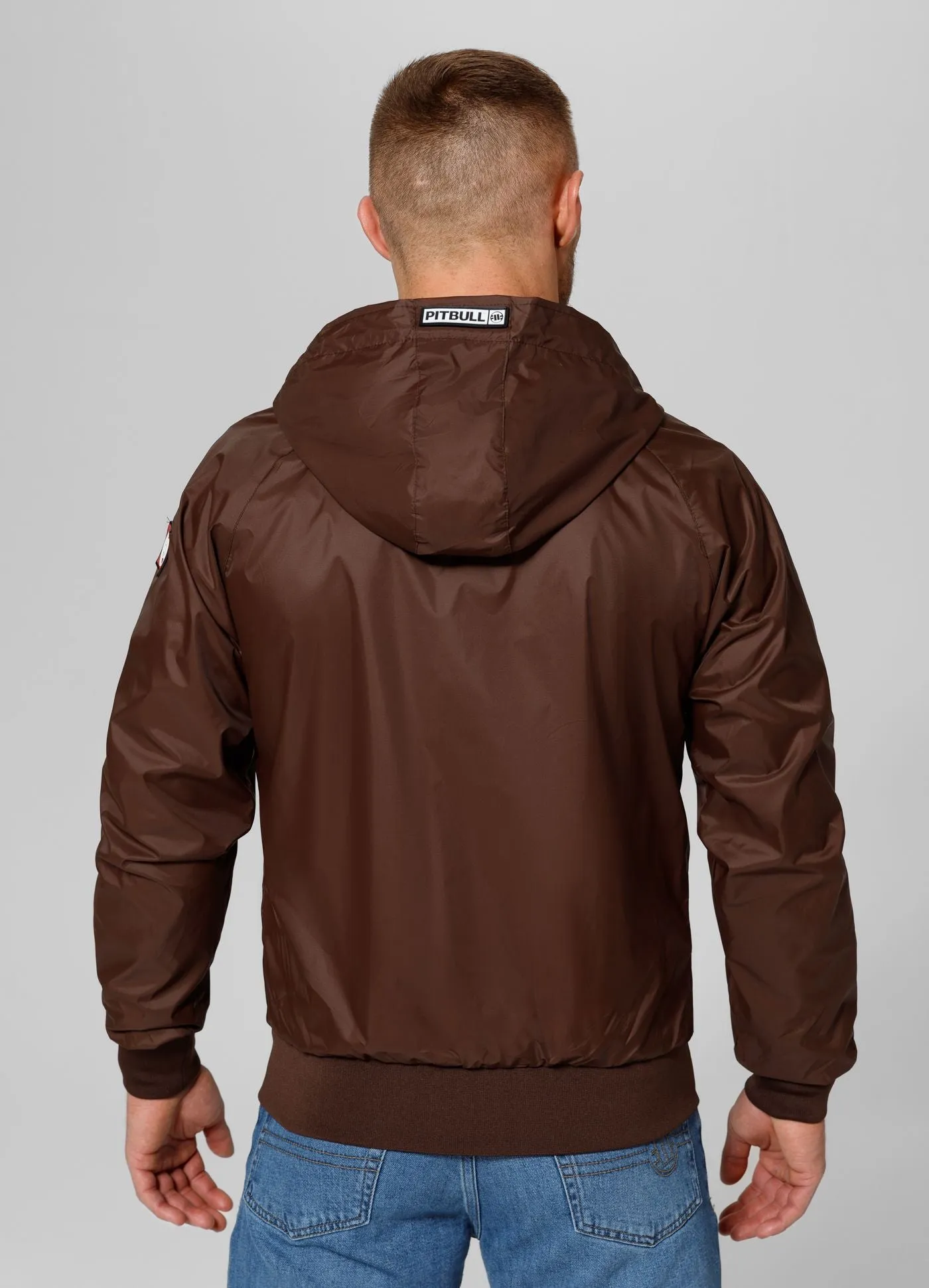 Men's transitional hooded jacket Athletic Logo