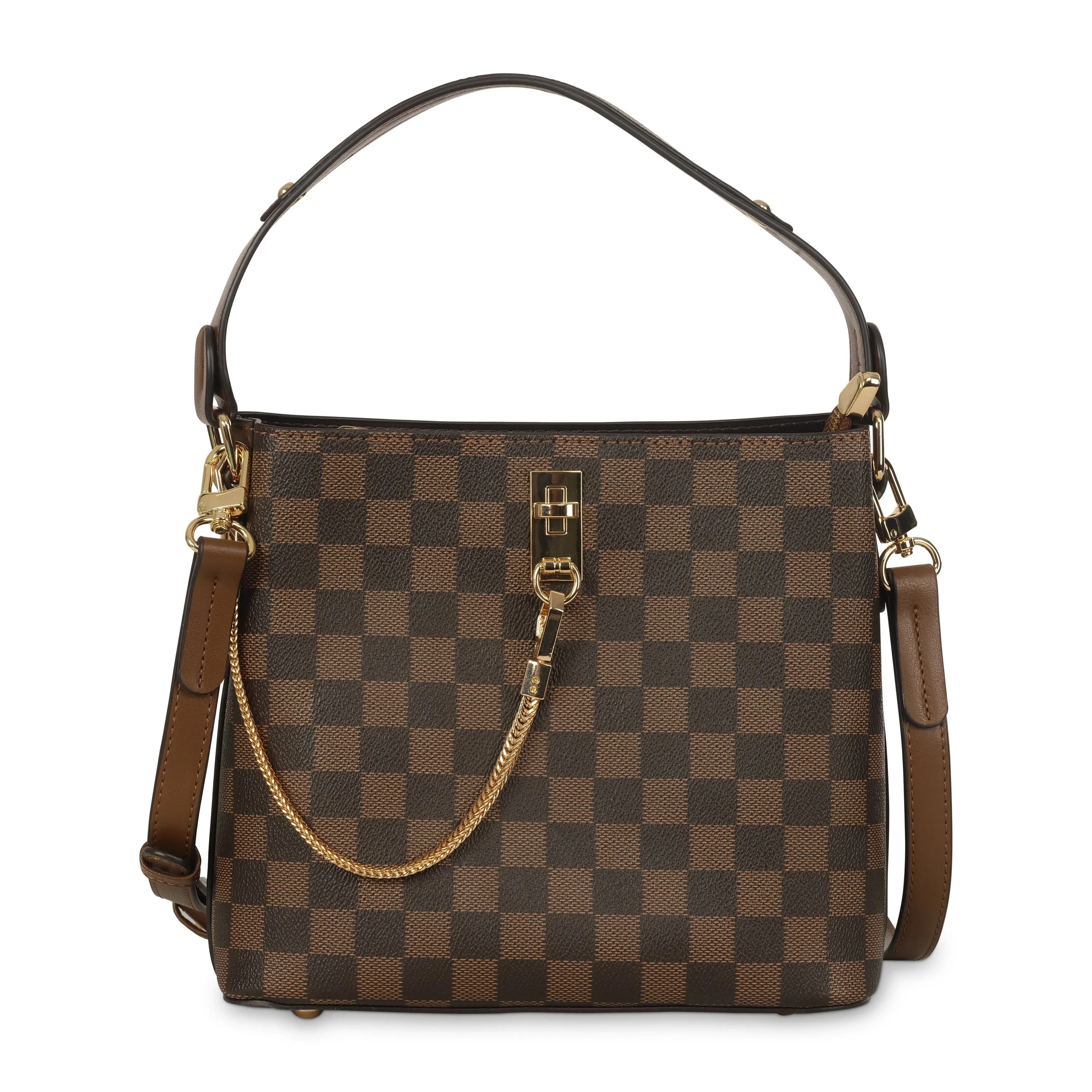 MILENAC HOBO BAG - BROWN