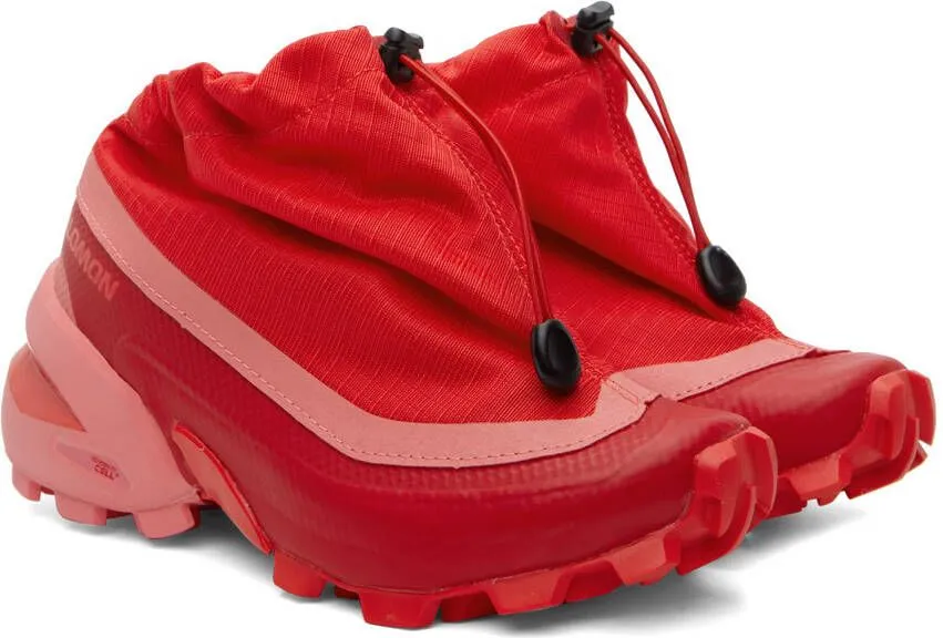 MM6 Maison Margiela Red & Pink Salomon Edition Cross Low Sneakers