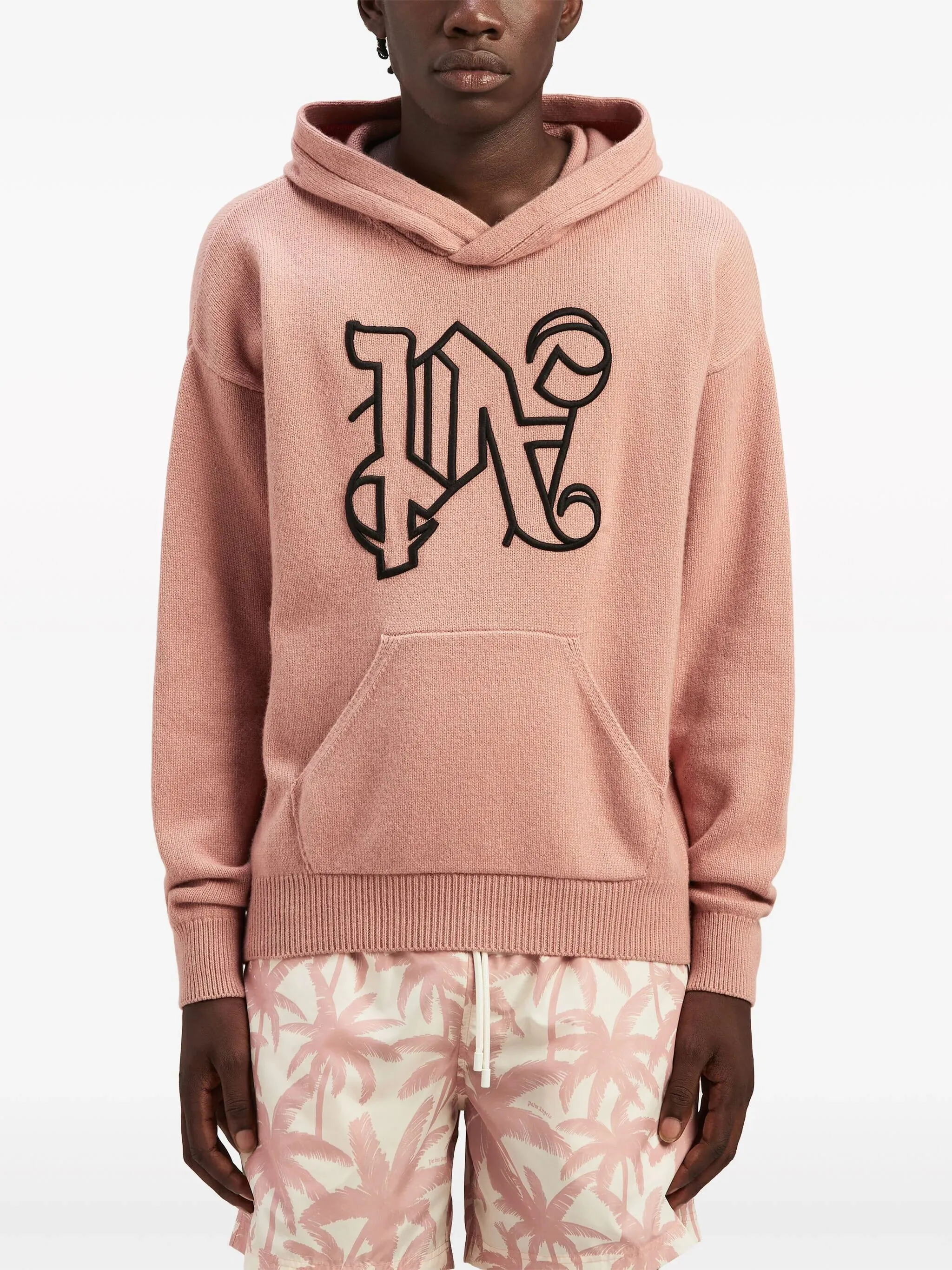 Monogram Knit Hoodie