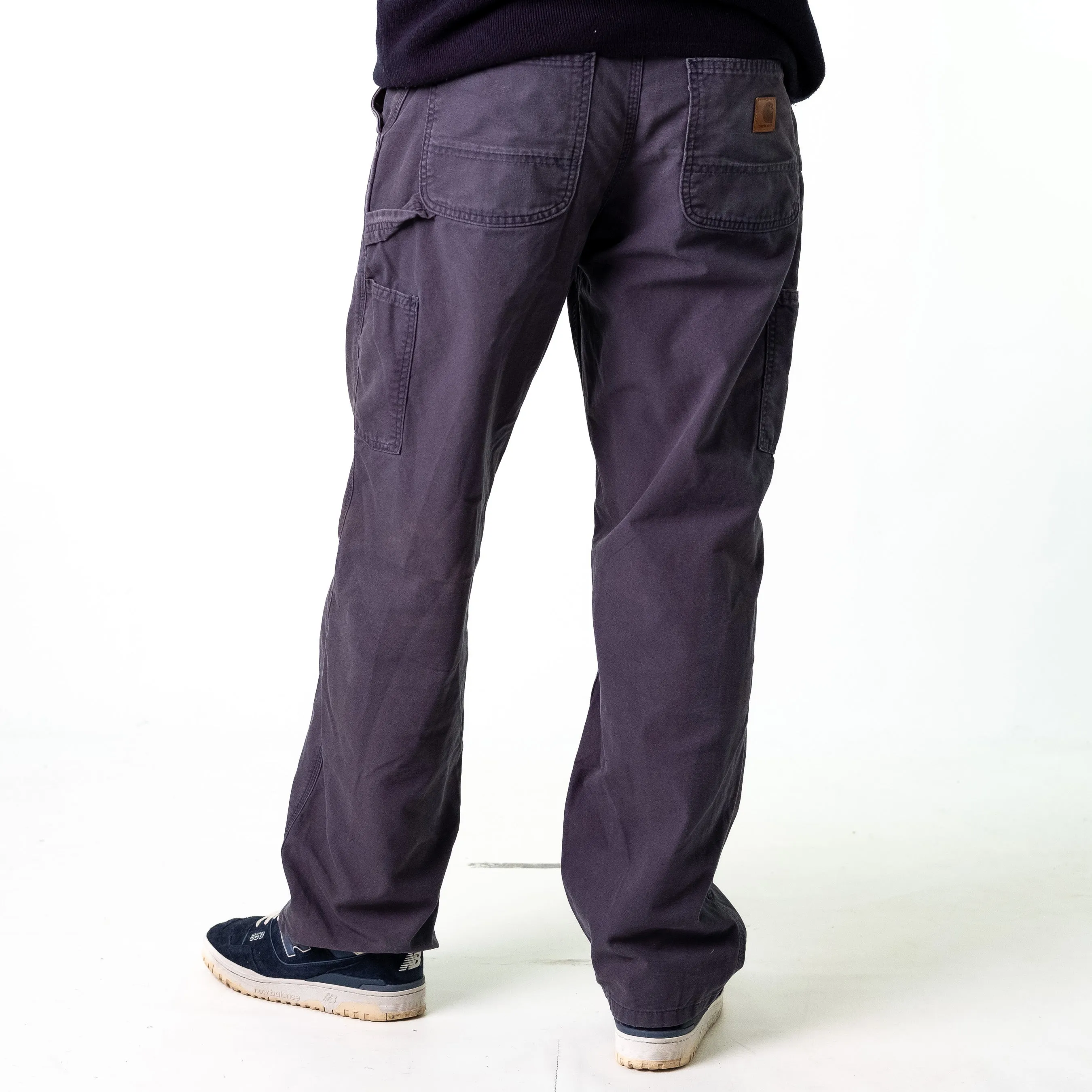 Navy Blue 90s Carhartt  Cargo Skater Trousers Pants Jeans (34x32)