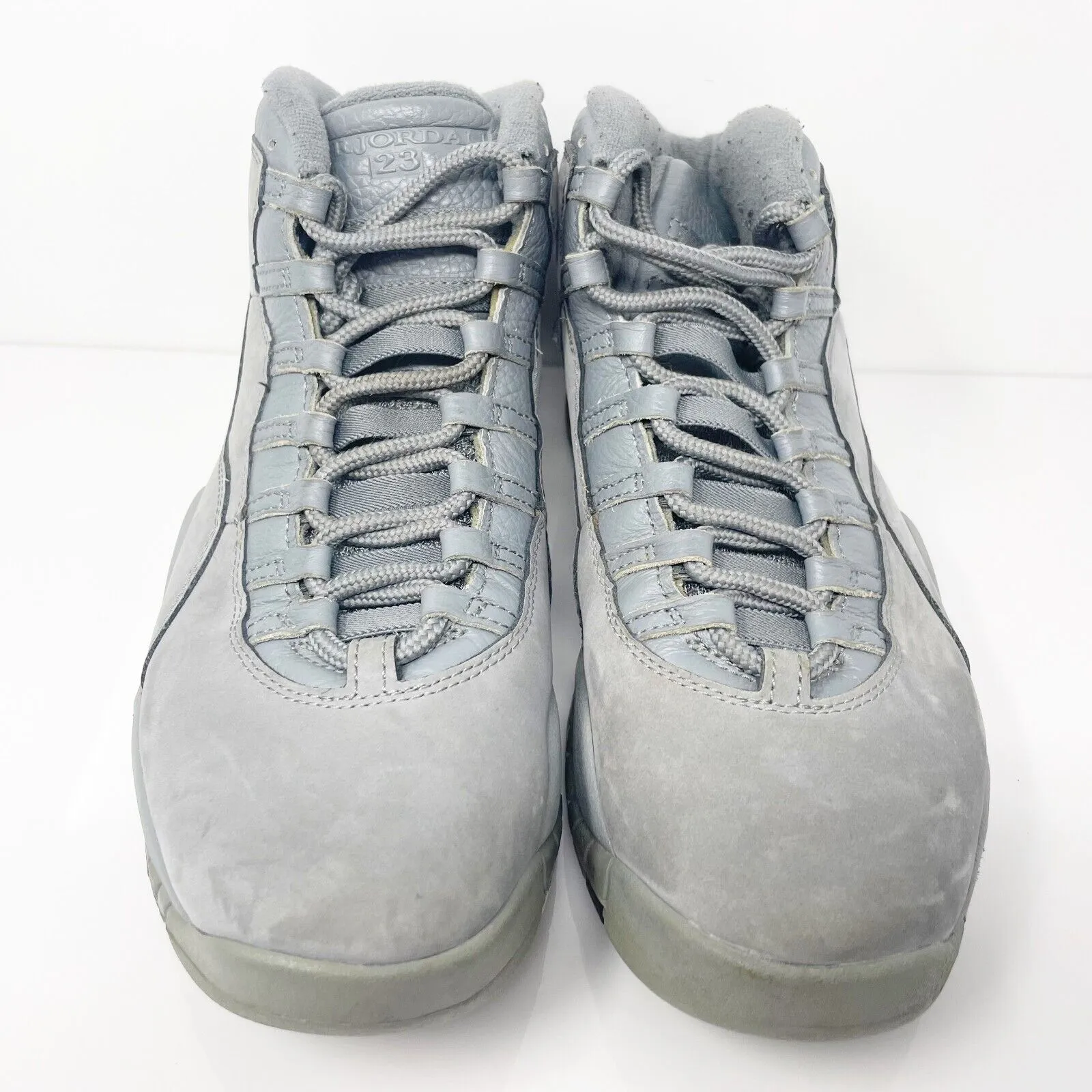 Nike Mens Air Jordan 10 310805-022 Gray Basketball Shoes Sneakers Size 10