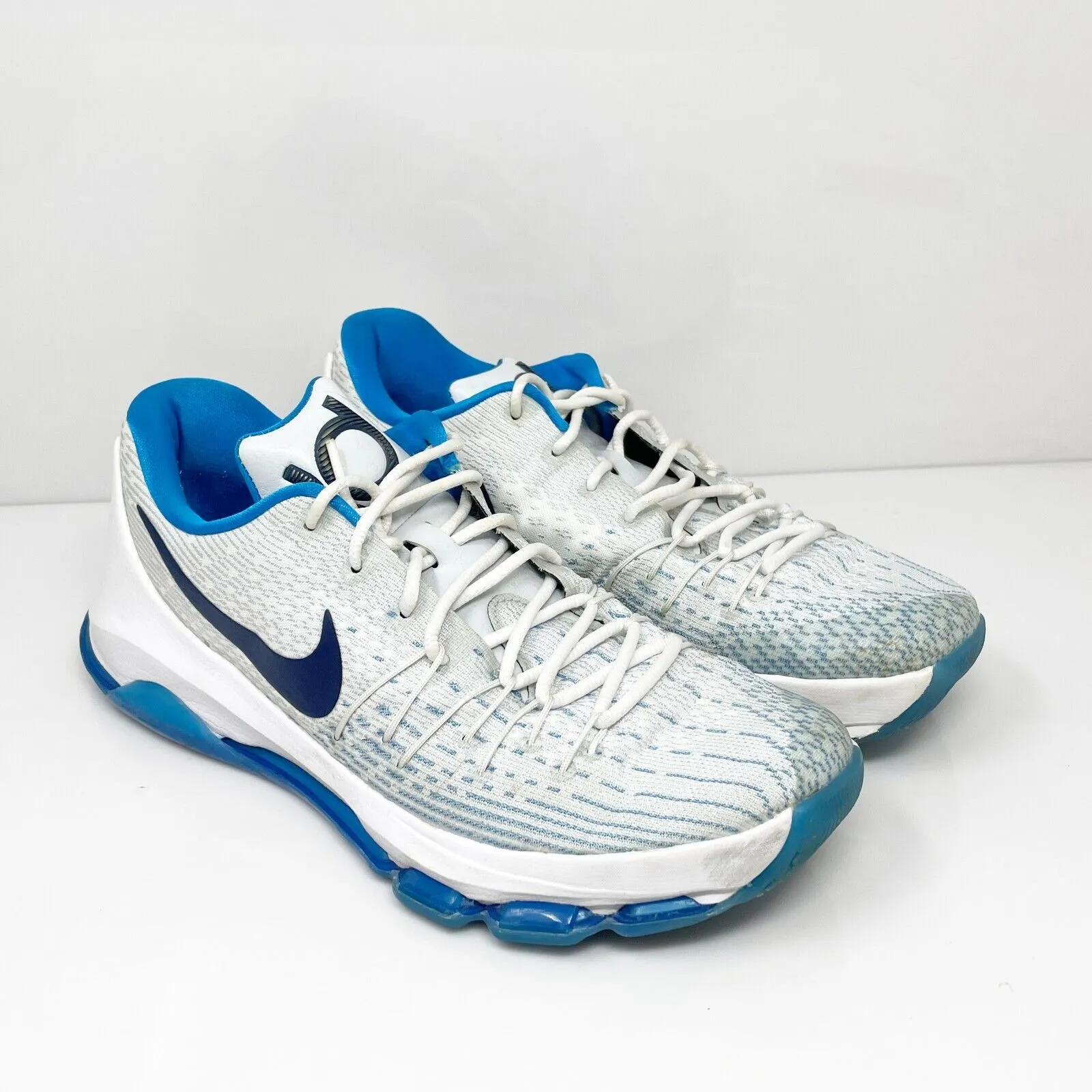 Nike Mens KD 8 749375-144 White Running Shoes Sneakers Size 11