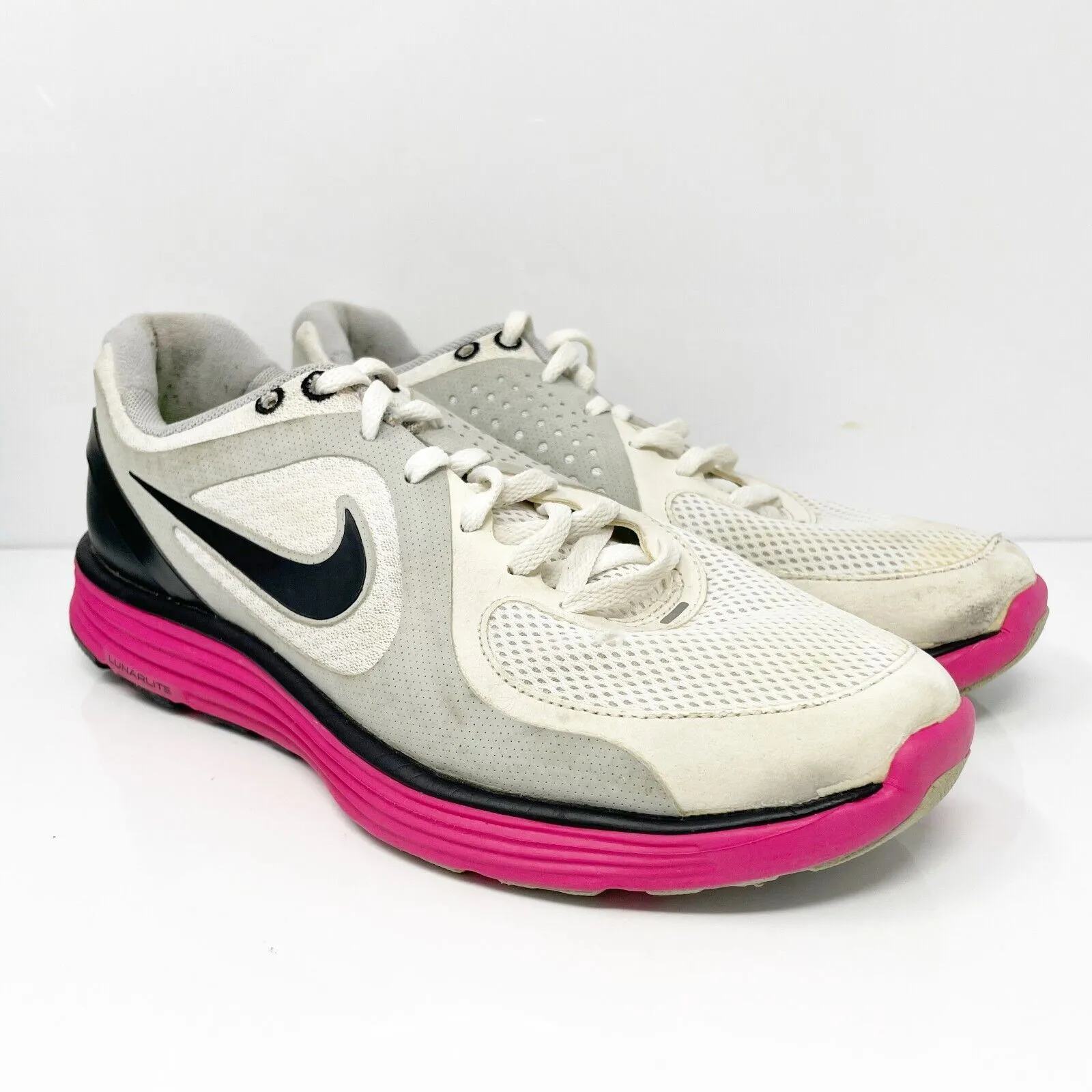 Nike Womens Lunarswift Plus 386370-103 Beige Running Shoes Sneakers Size 8.5