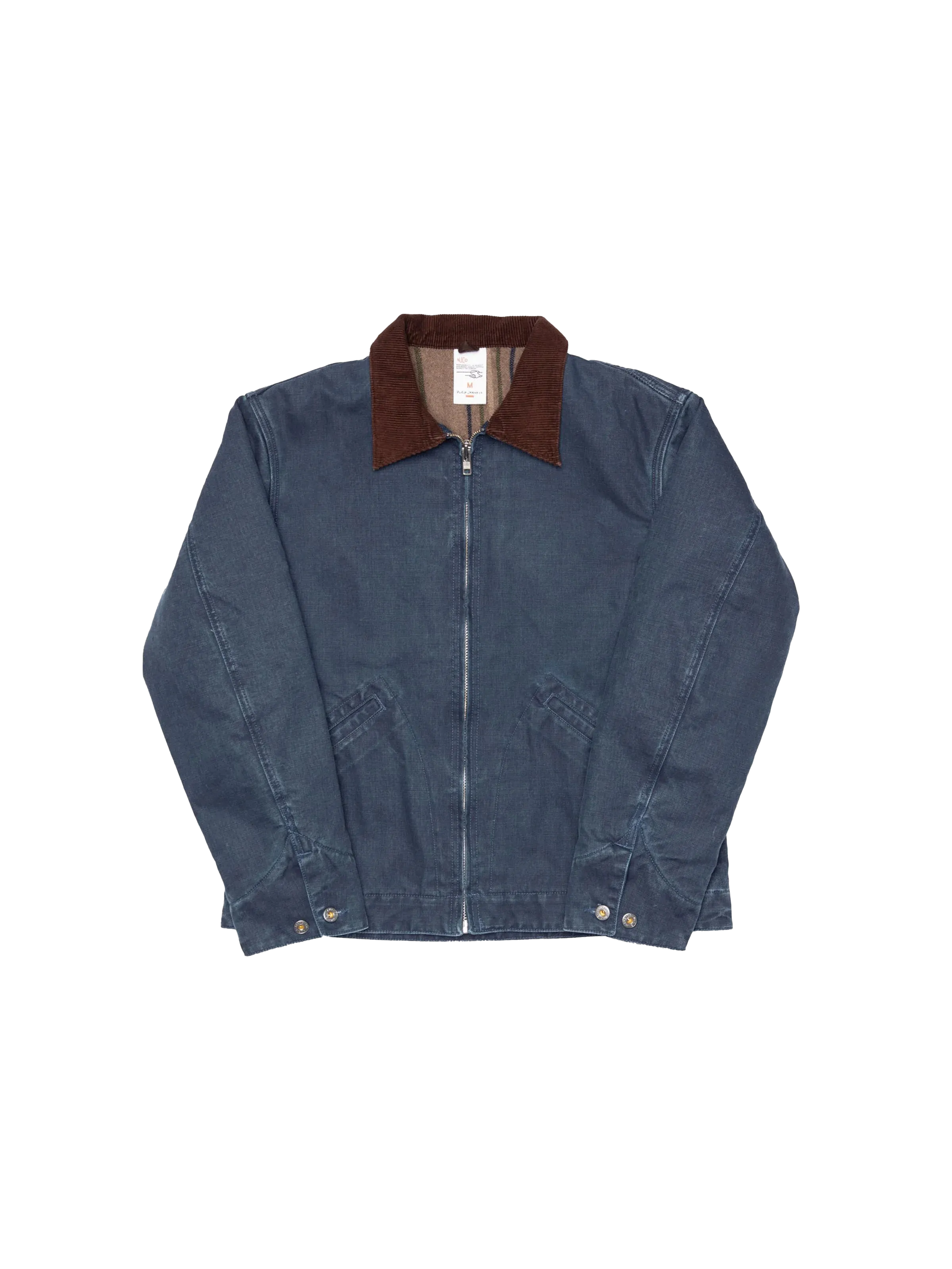 Nudie Jeans Blake Zip Jacket Canvas Blue