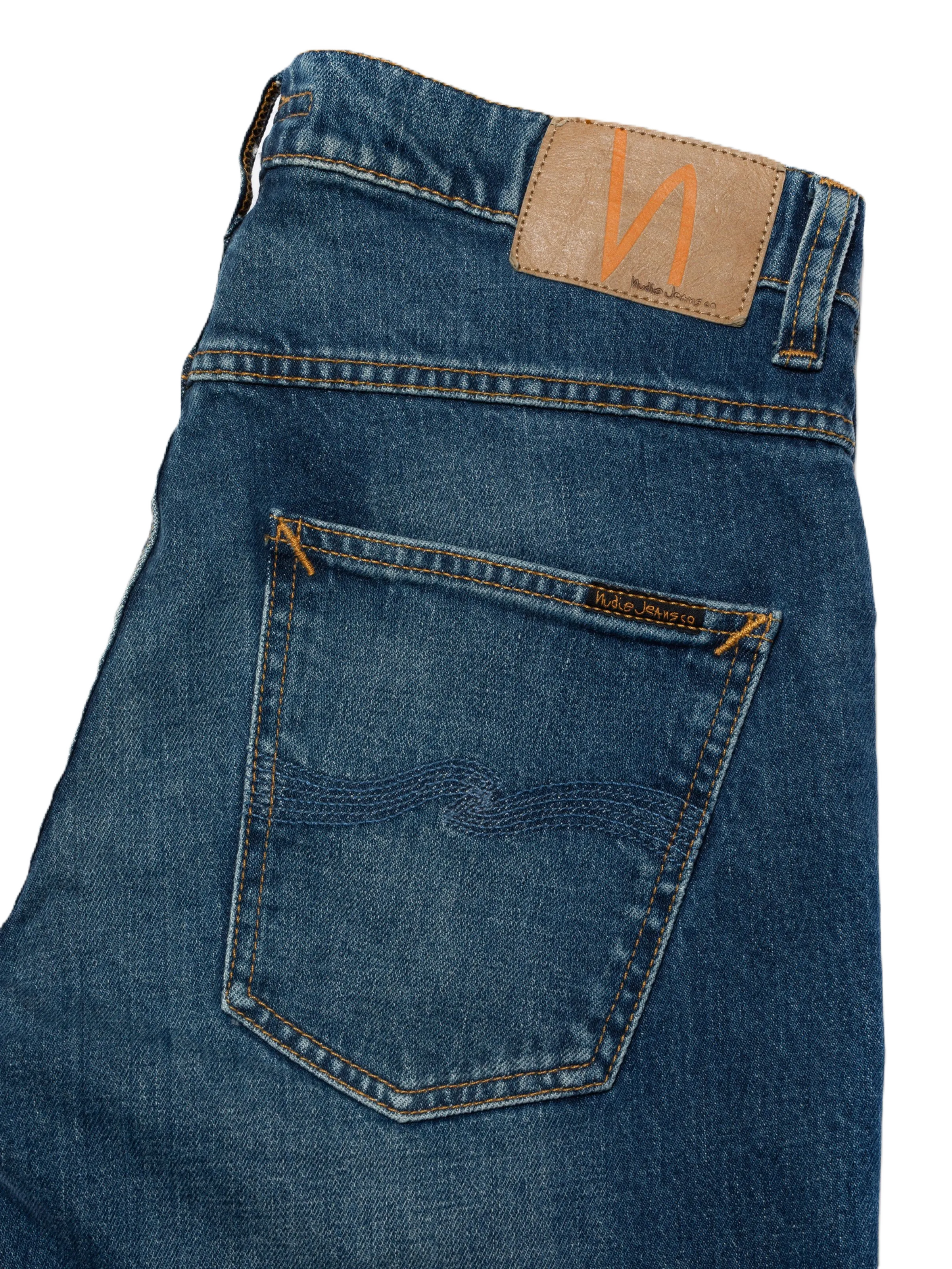 Nudie Jeans Grim Tim Jean L30 Workers Blue