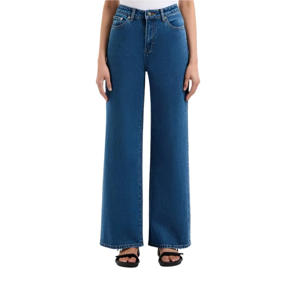 Organic Stretch Wide Leg Jeans - Womens