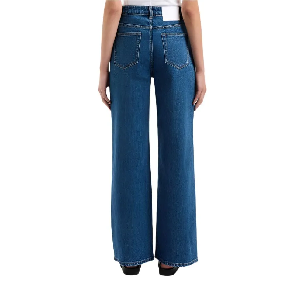 Organic Stretch Wide Leg Jeans - Womens