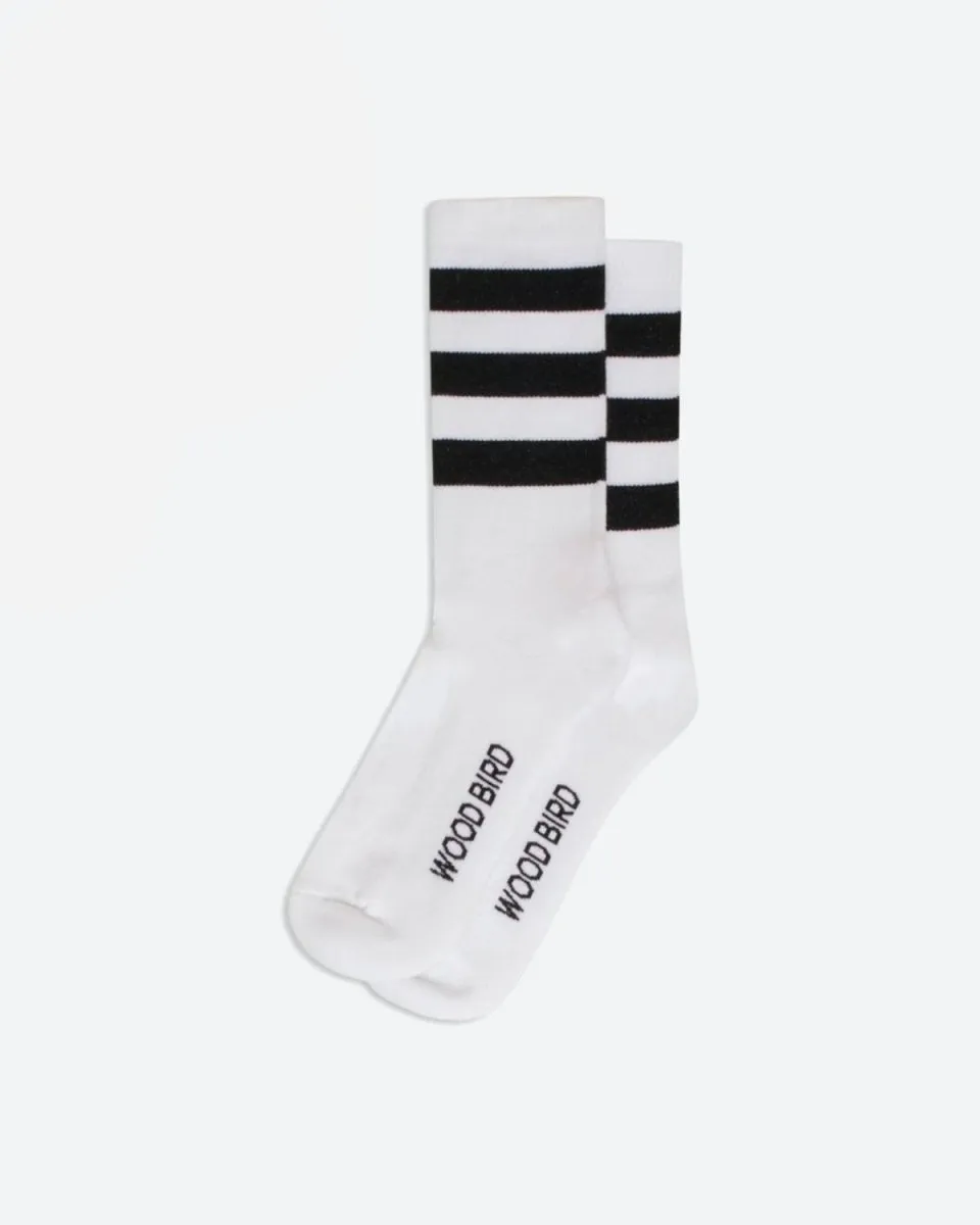 Our Tennis Socks - White/Black