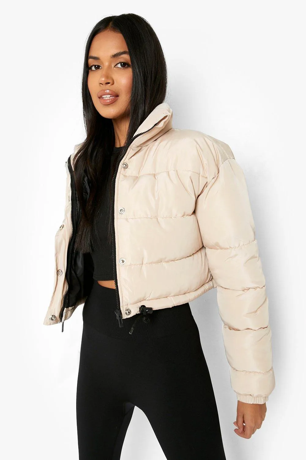 Padded Crop Puffer Jacket