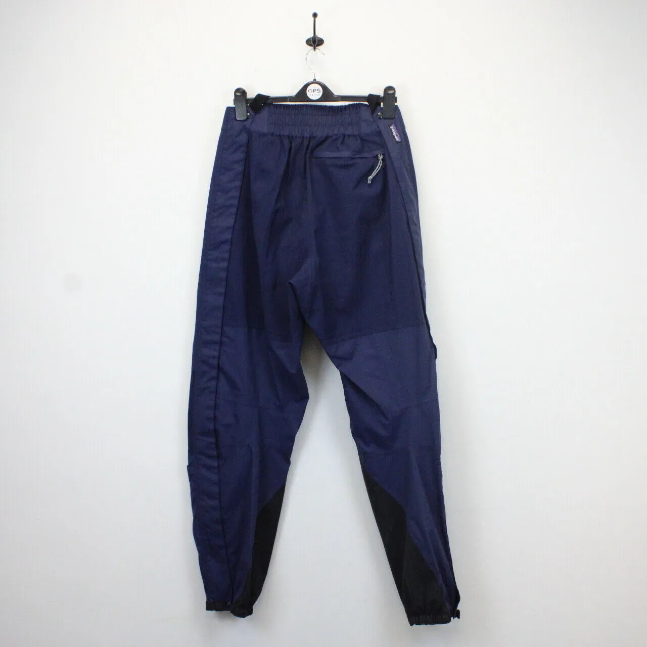 PATAGONIA 90s Waterproof Trousers Navy Blue | Large