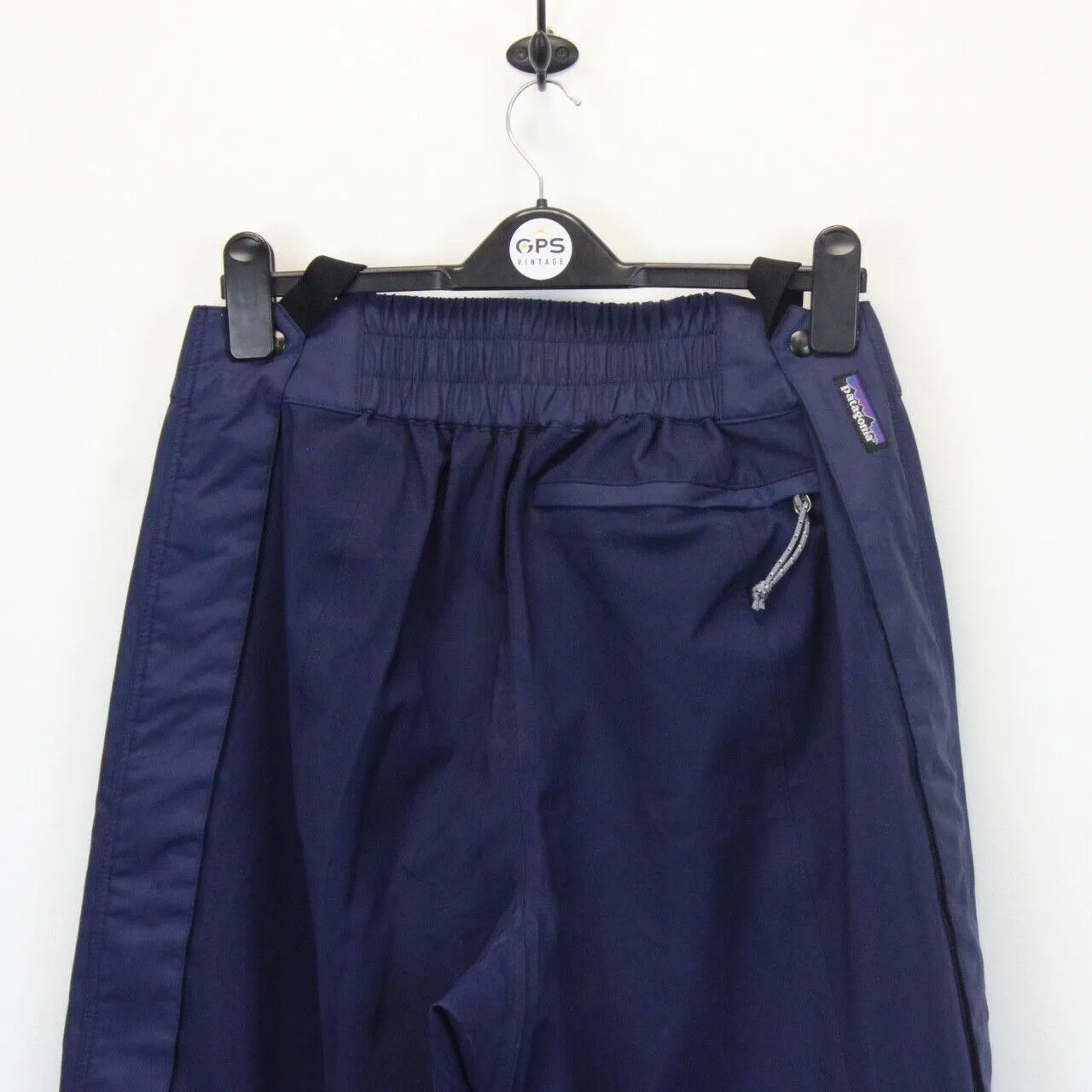 PATAGONIA 90s Waterproof Trousers Navy Blue | Large