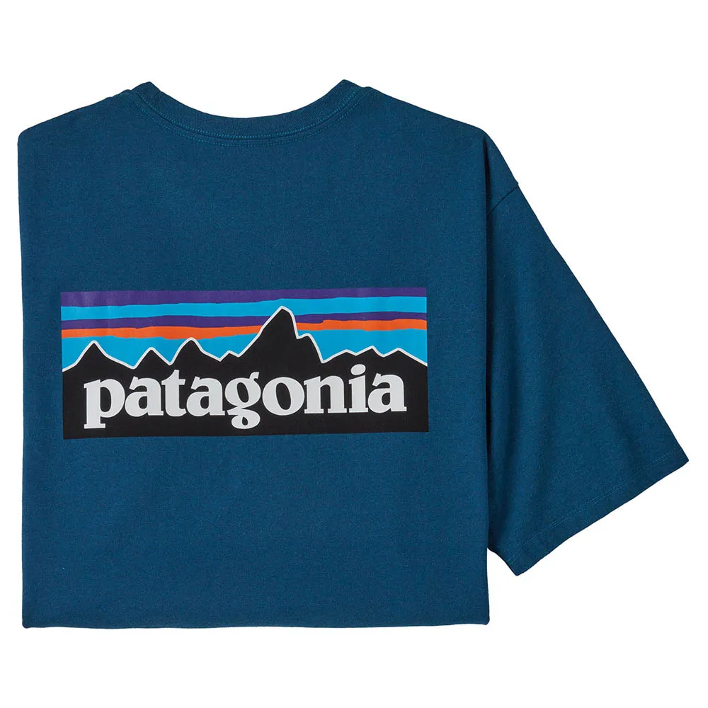 Patagonia Men's P-6 Logo Responsibili-Tee - Wavy Blue