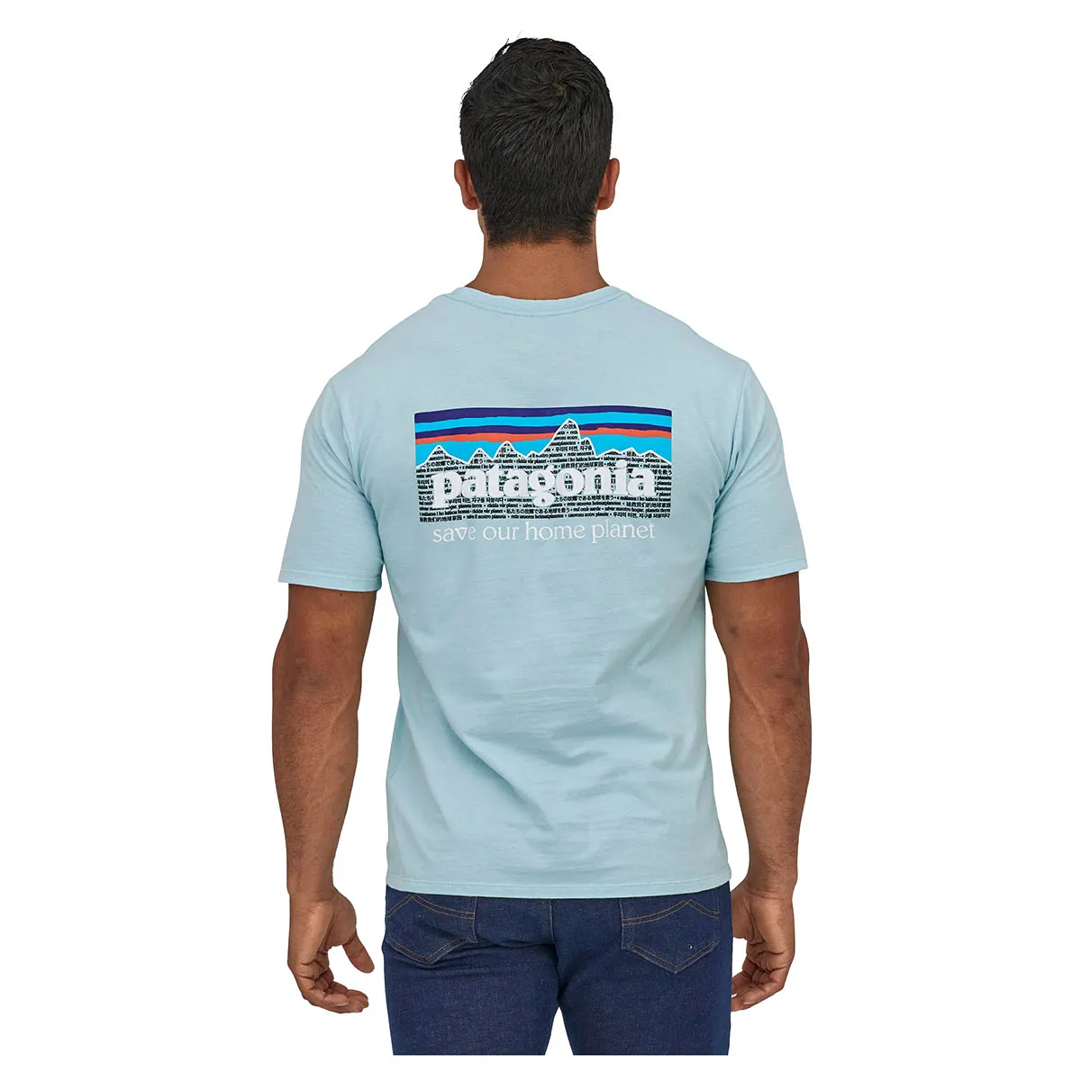 Patagonia Men's P-6 Mission Organic Cotton Tee - Fin Blue