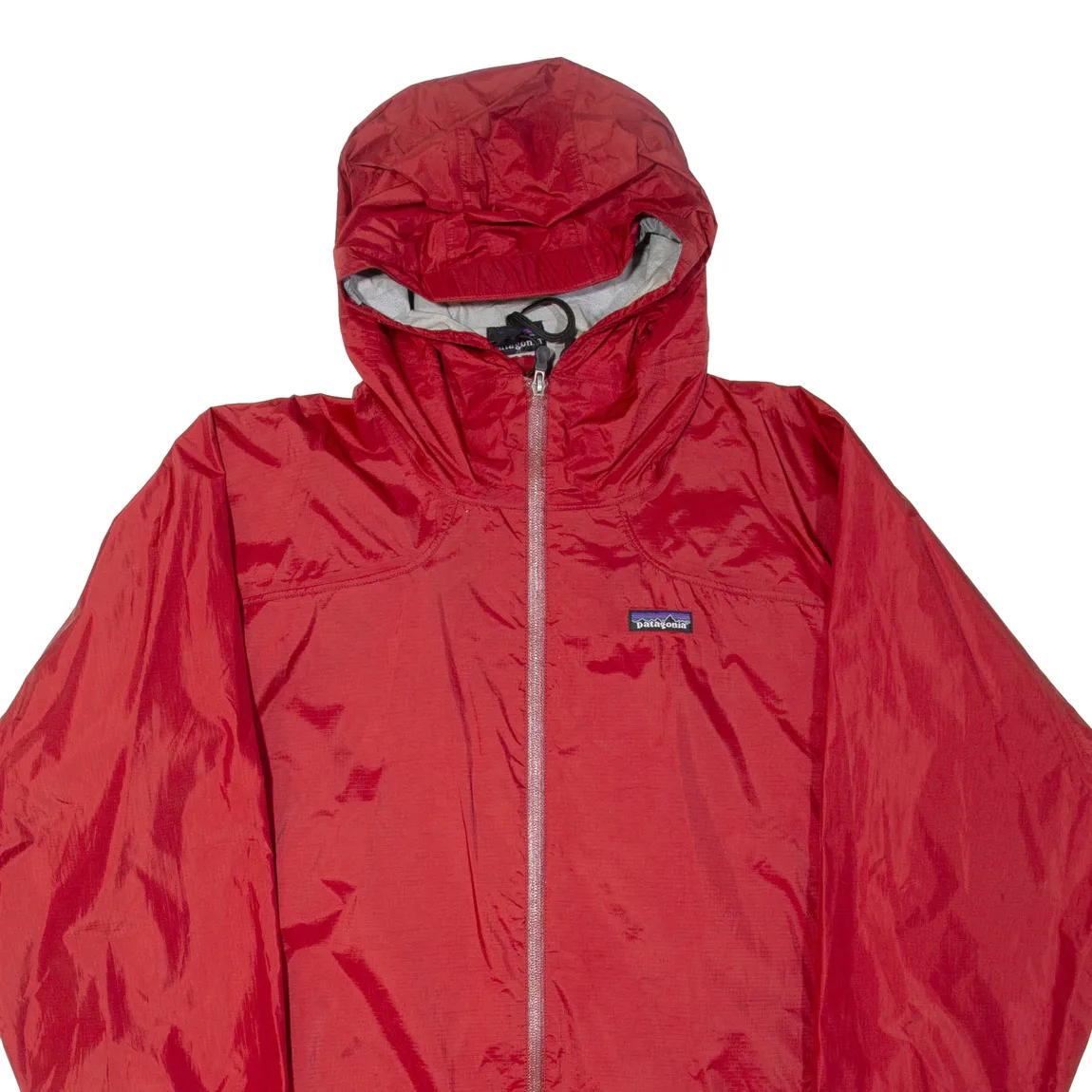 PATAGONIA Mens Rain Jacket Red Hooded 2XL