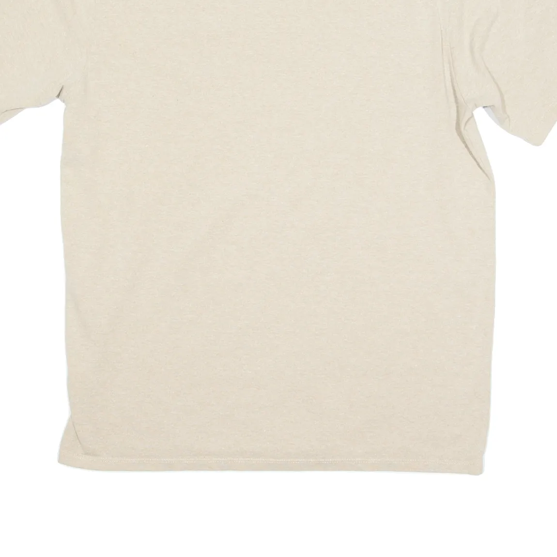 PATAGONIA Mens T-Shirt Beige Crew Neck S