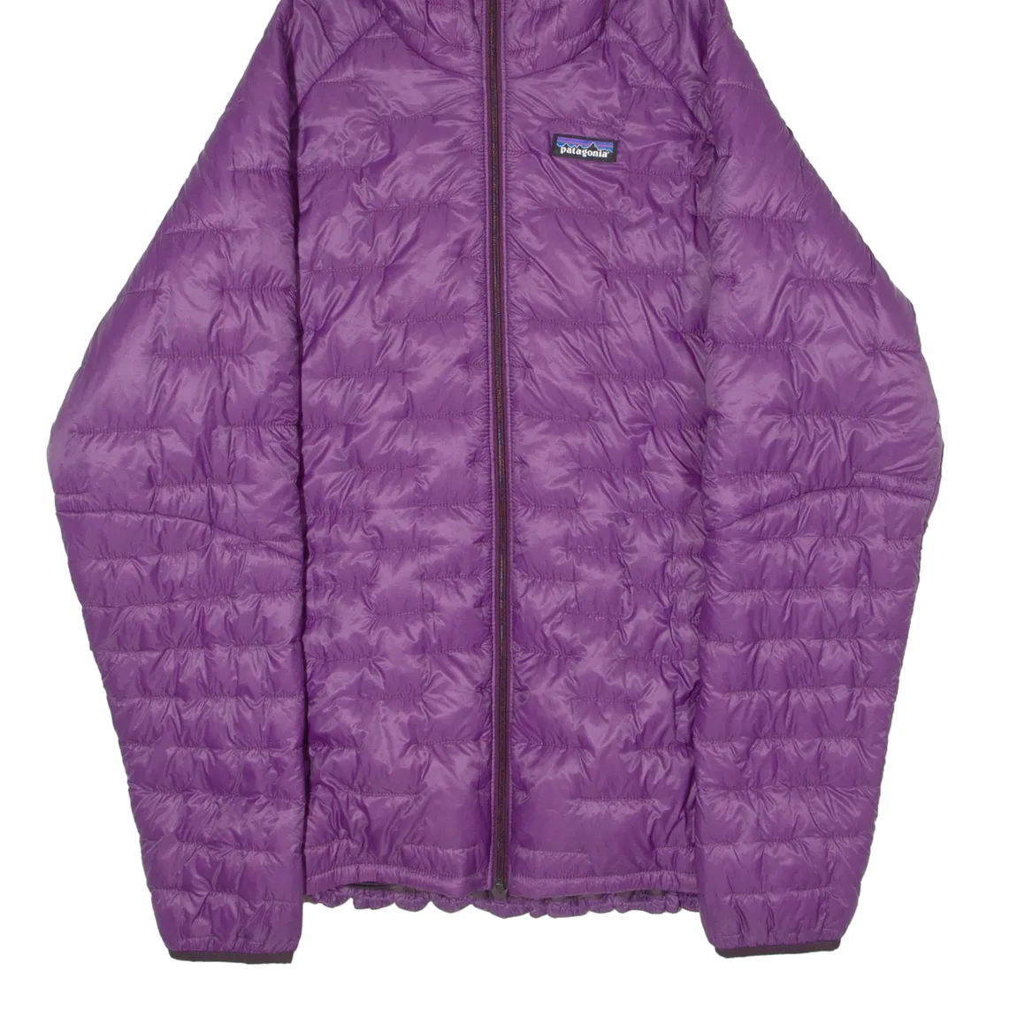 PATAGONIA Womens Quilted Jacket Purple Nylon Hooded XL