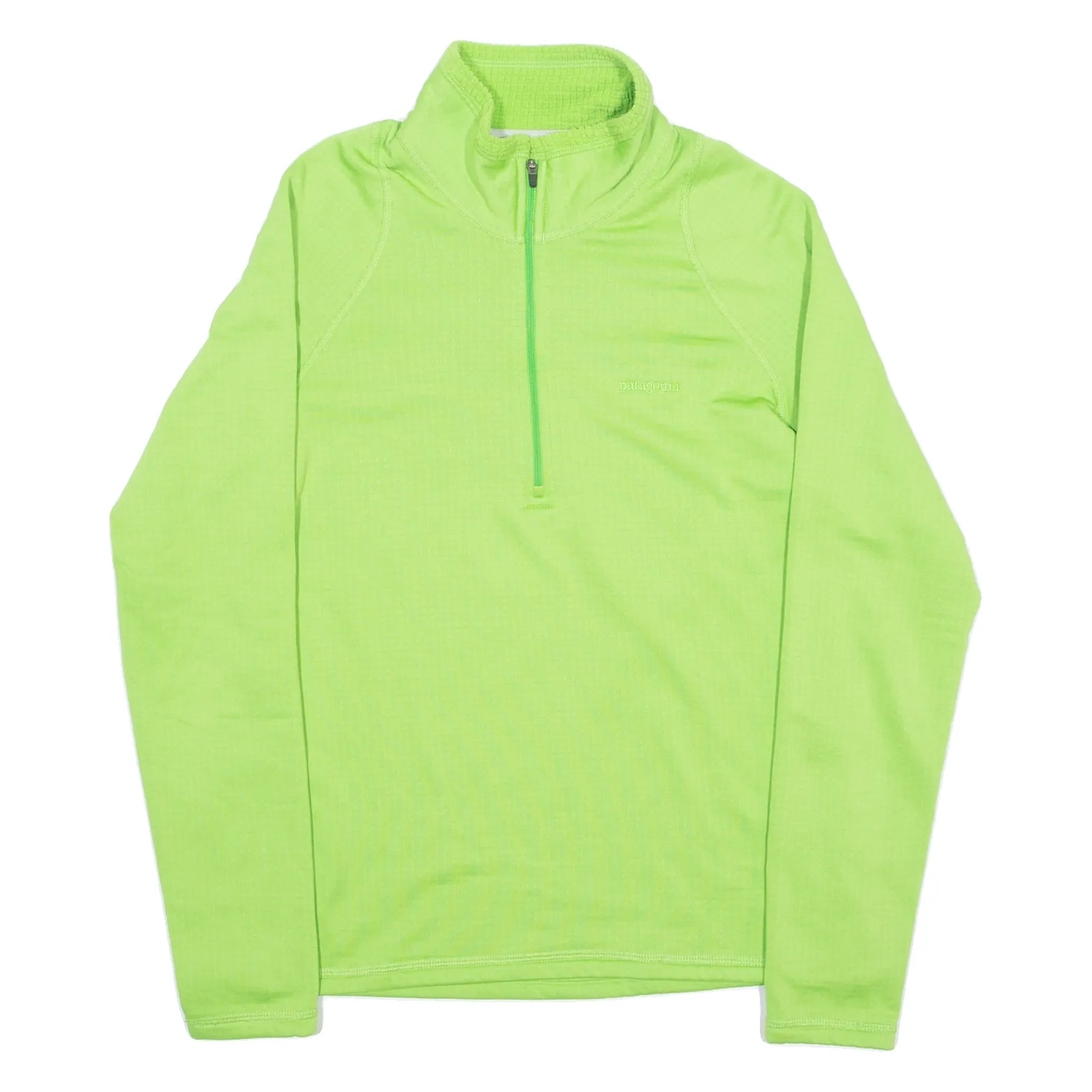 PATAGONIA Womens Sweatshirt Green 1/4 Zip M