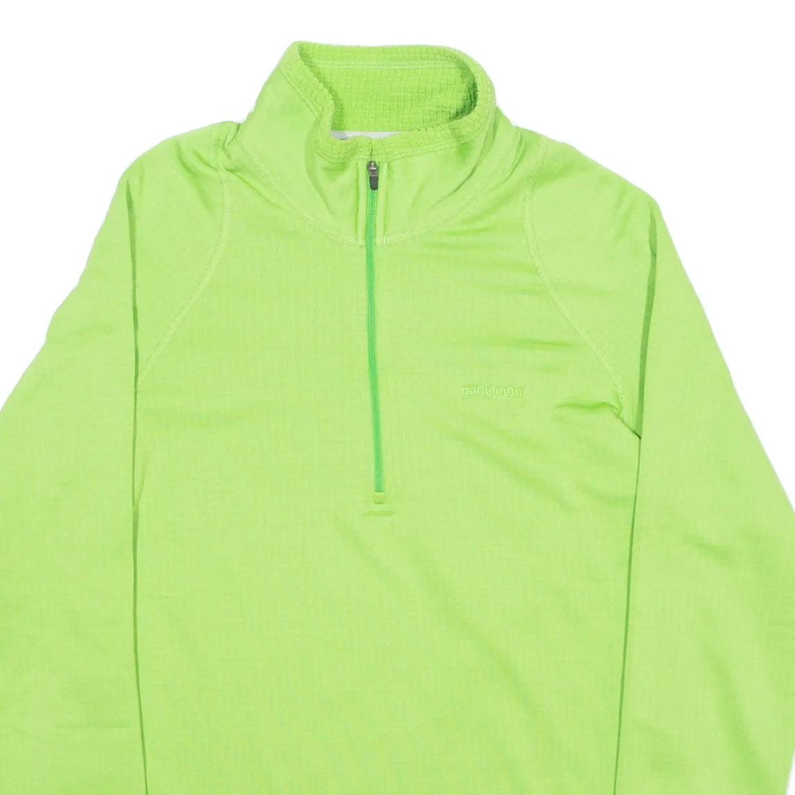 PATAGONIA Womens Sweatshirt Green 1/4 Zip M