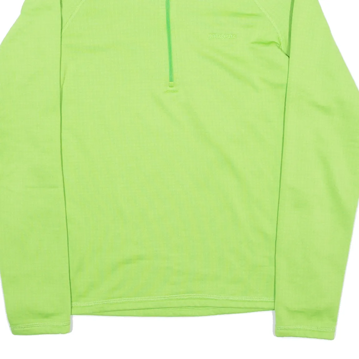 PATAGONIA Womens Sweatshirt Green 1/4 Zip M